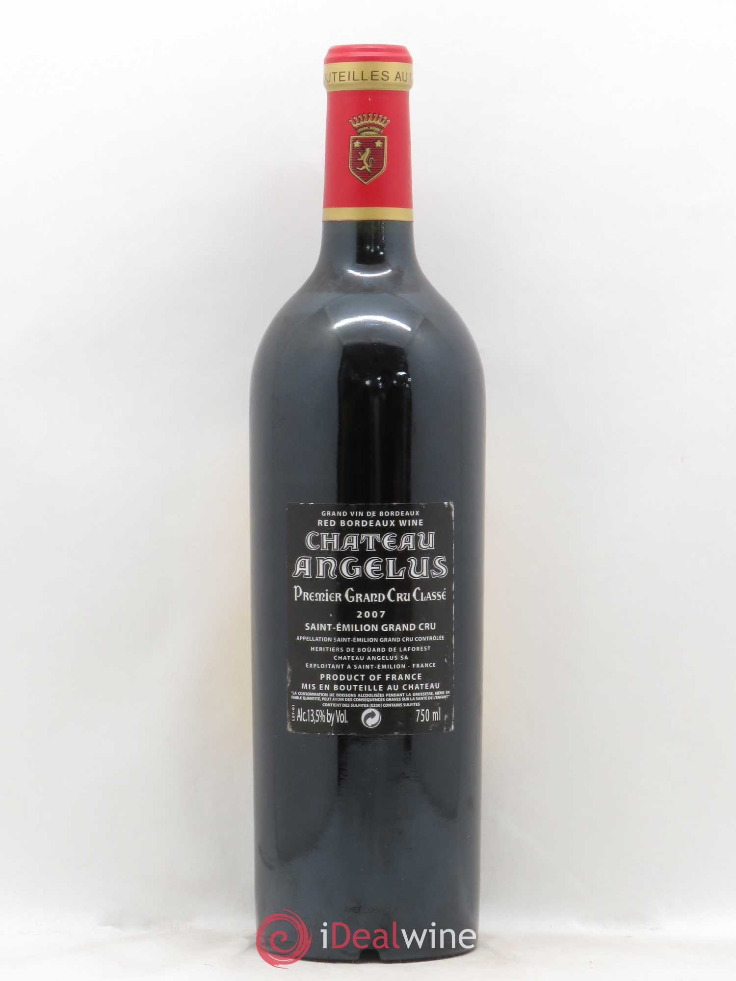 Château Angélus 1er Grand Cru Classé A 2007 - Lot de 1 bouteille - 1