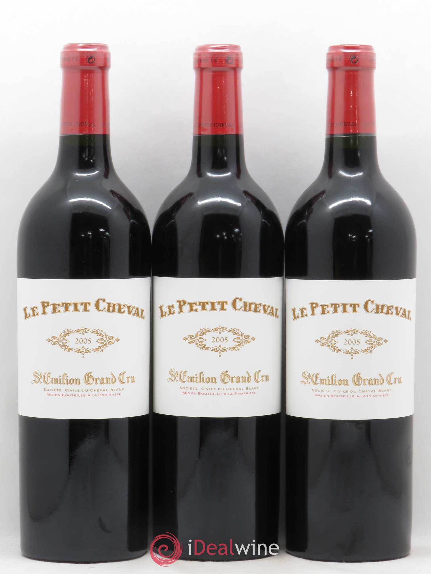 Le Petit Cheval Second Vin 2005 - Lot de 3 bouteilles - 0
