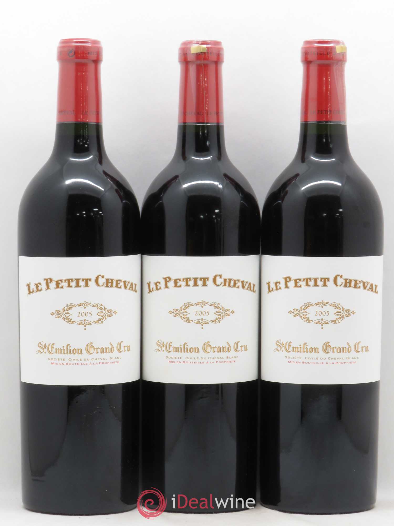 Le Petit Cheval Second Vin 2005 - Lot de 3 bouteilles - 0