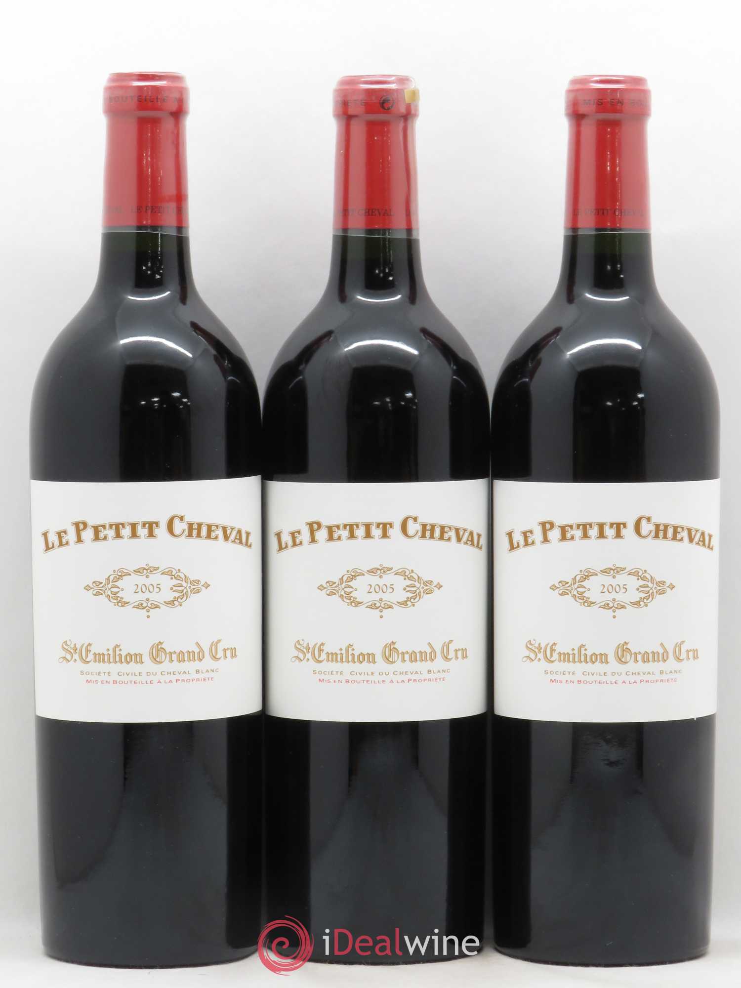 Le Petit Cheval Second Vin 2005 - Lot de 3 bouteilles - 0