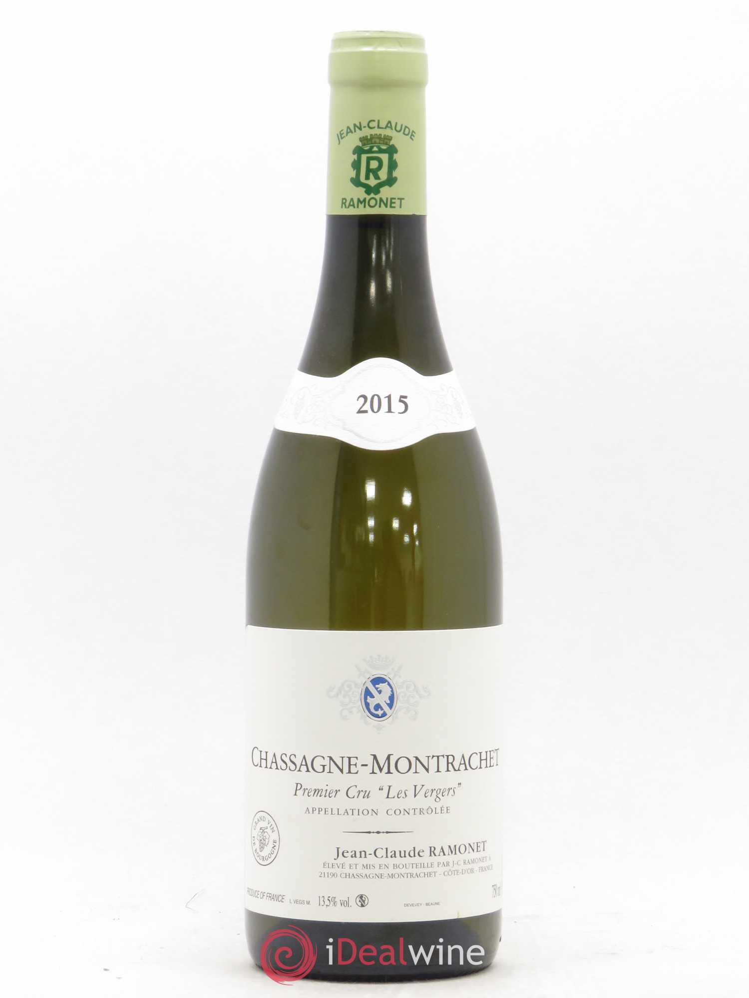 Chassagne-Montrachet 1er Cru Les Vergers Ramonet (Domaine) 2015 - Lot de 1 bouteille - 0