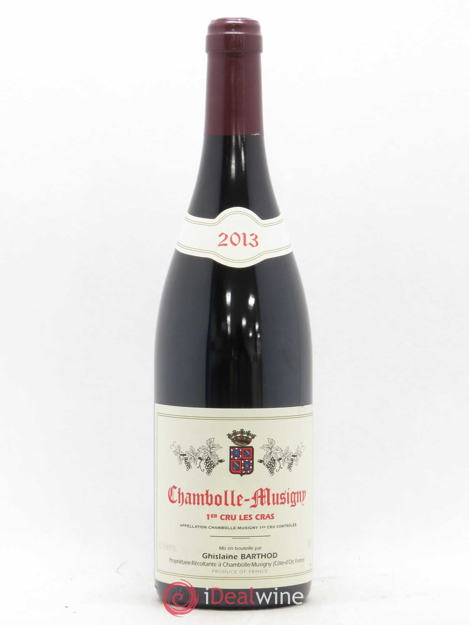 Chambolle-Musigny 1er Cru Les Cras Ghislaine Barthod 2013 - Lot de 1 bouteille - 0
