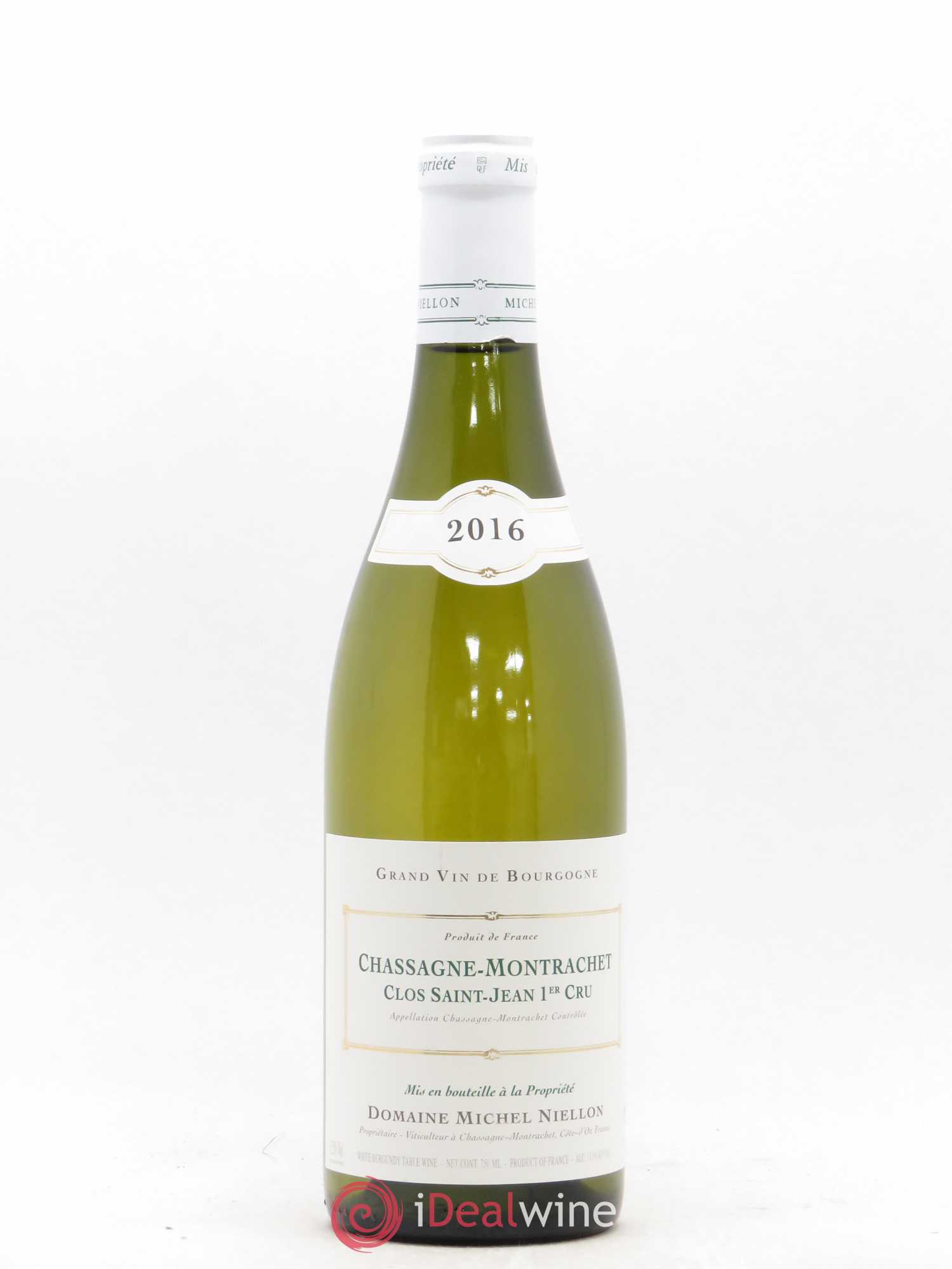 Chassagne-Montrachet 1er Cru Clos Saint-Jean Michel Niellon (Domaine) 2016 - Lot de 1 bouteille - 0