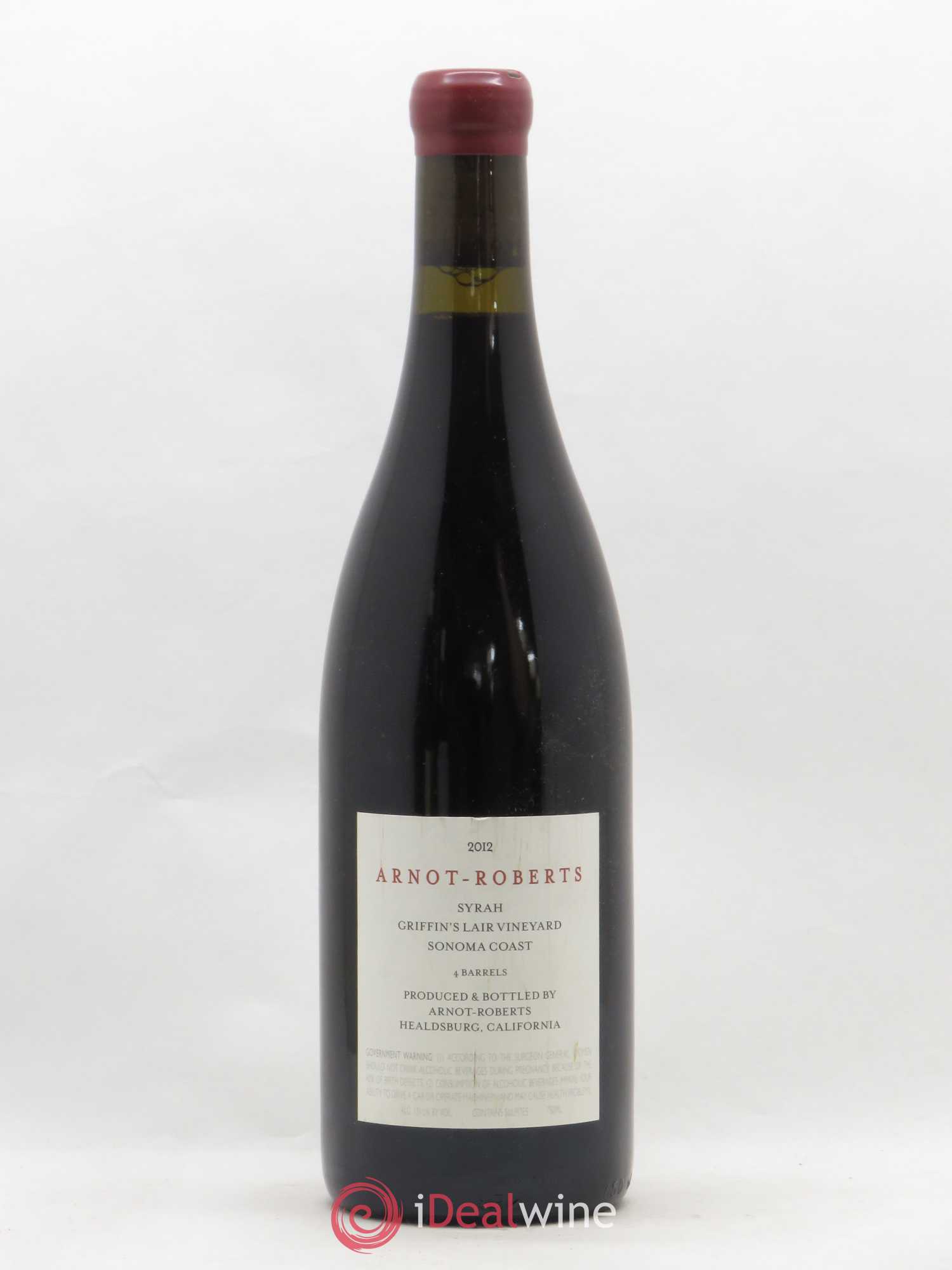 USA Arnot-Roberts Syrah Griffin's Lair Vineyard Sonoma Coast 2012 - Posten von 1 Flasche - 1