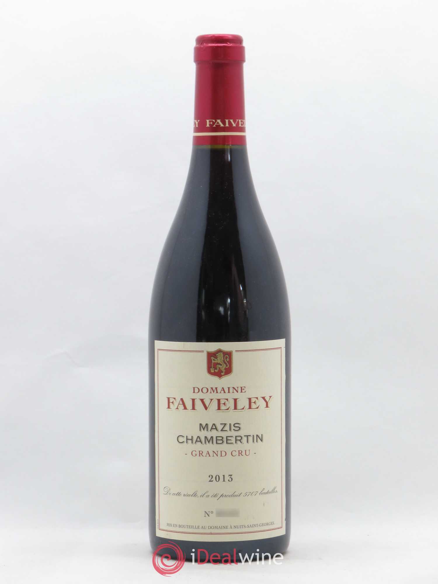 Mazis-Chambertin Grand Cru Faiveley 2013 - Lot de 1 bouteille - 0