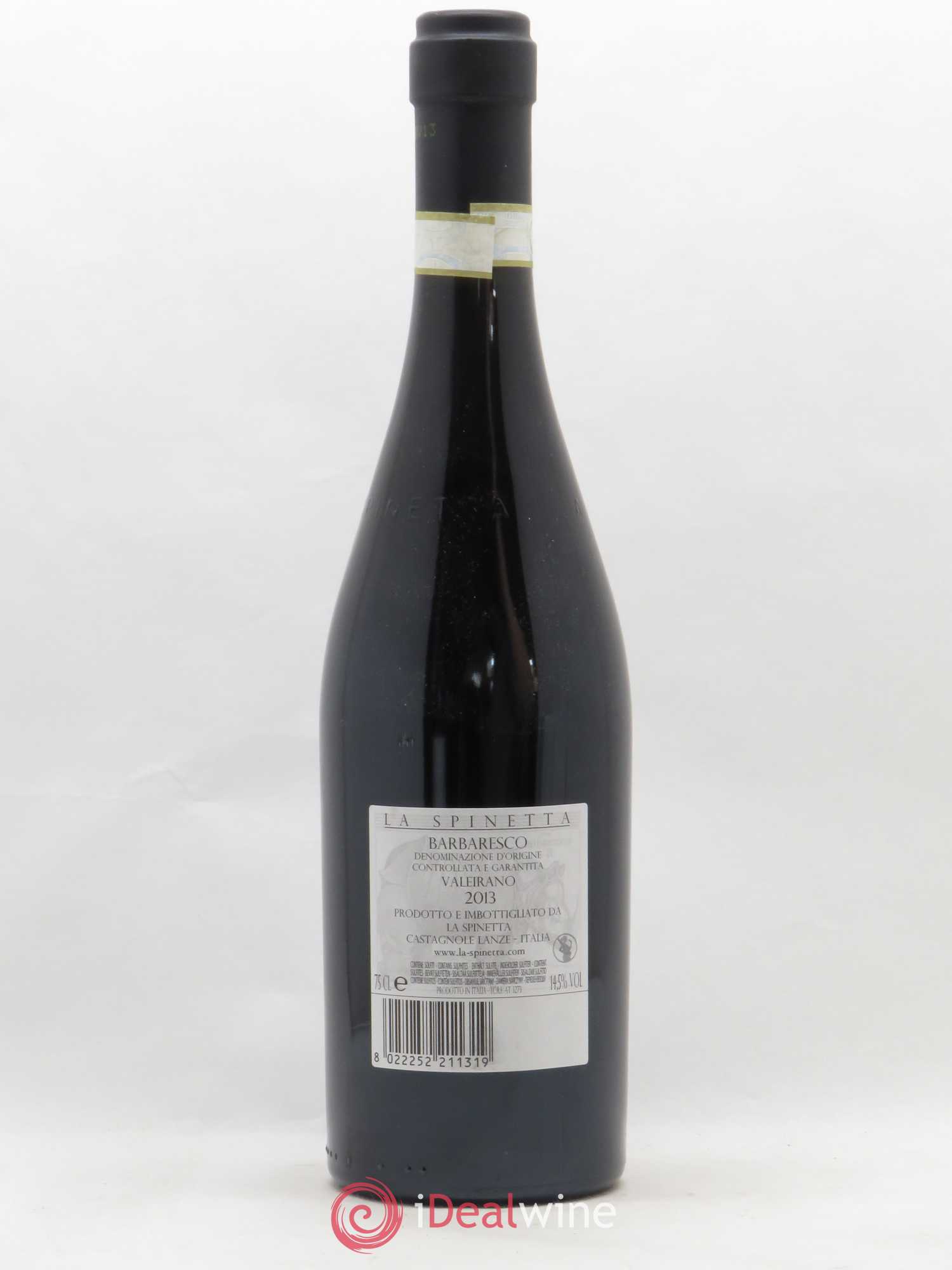 Barbaresco DOCG La Spinetta Valeirano Vursu Giorgio Rivetti 2013 - Lot de 1 bouteille - 1