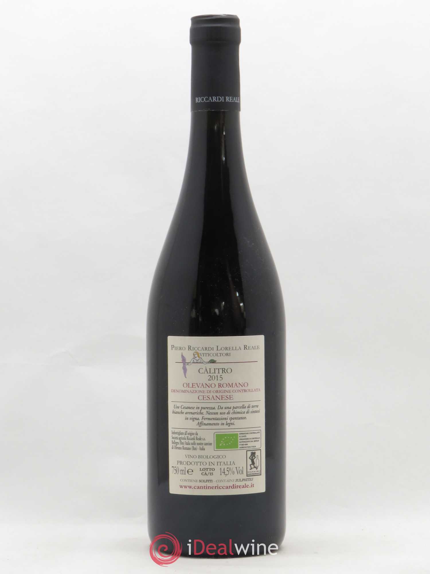 Italie Cesanese Olevano Romano Càlitro Riccardi Reale  2015 - Lotto di 1 bottiglia - 1