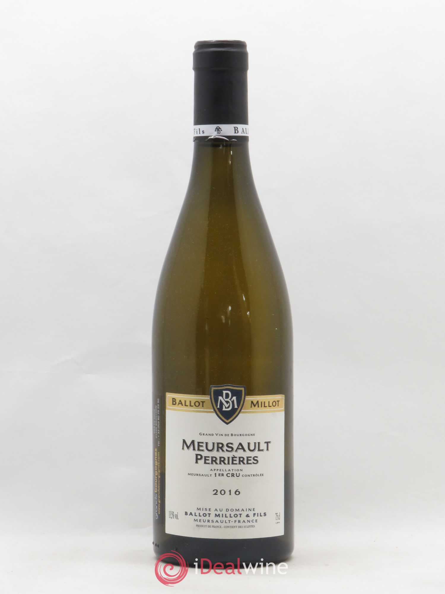 Meursault 1er Cru Perrières Ballot Millot 2016 - Lot de 1 bouteille - 0