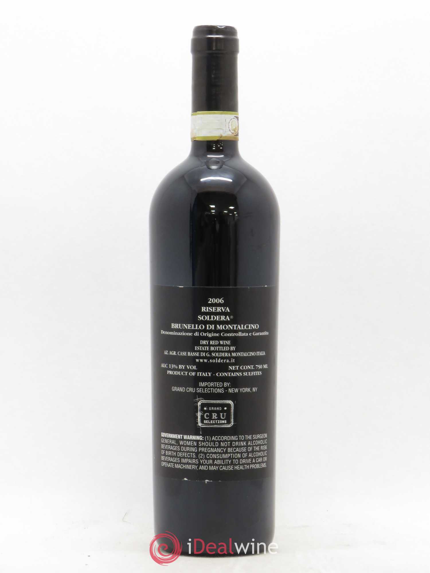 Brunello di Montalcino Riserva Soldera 2006 - Lot of 1 bottle - 1
