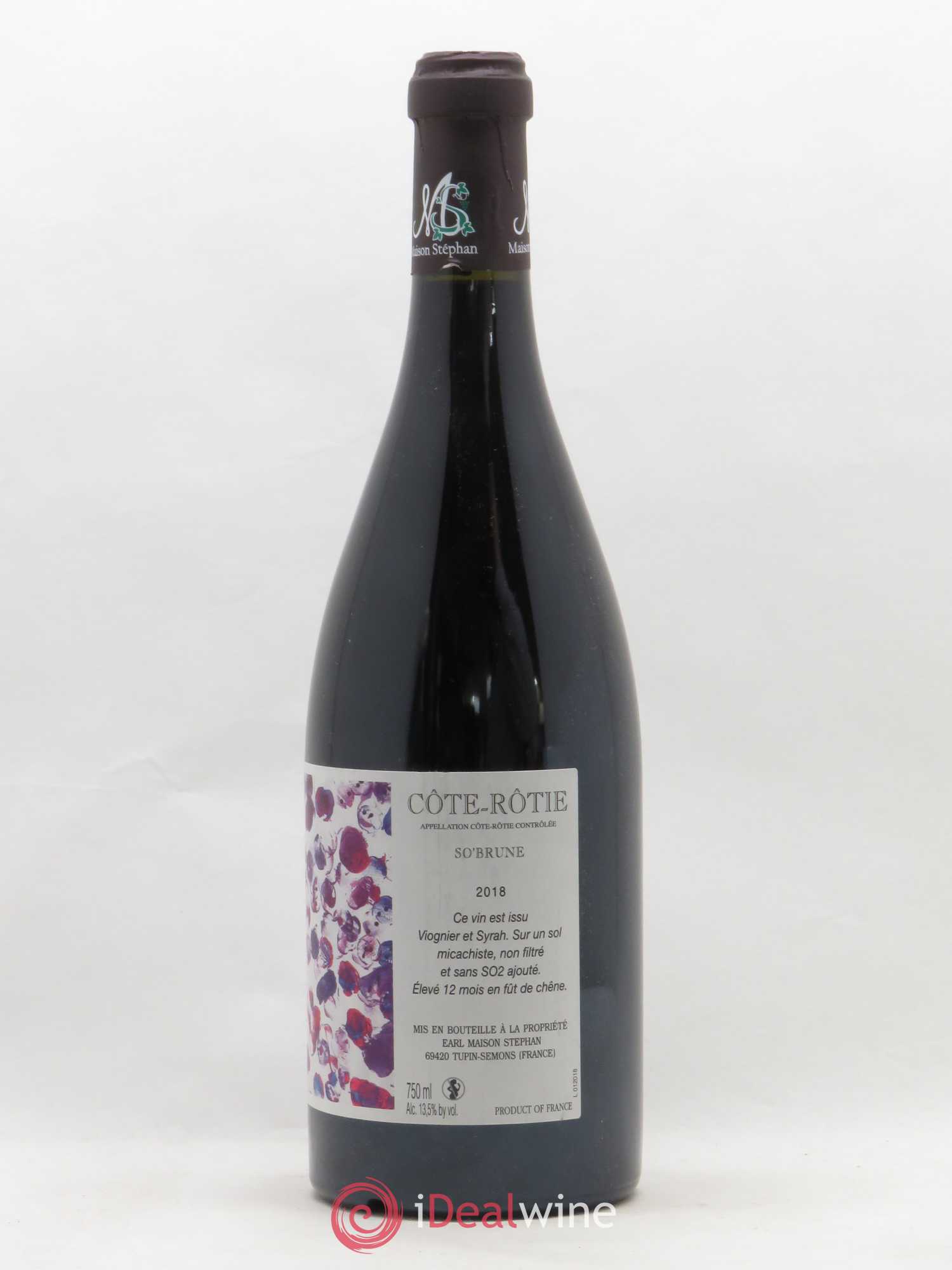Côte-Rôtie So'Brune Jean-Michel Stephan 2018 - Lot de 1 bouteille - 1