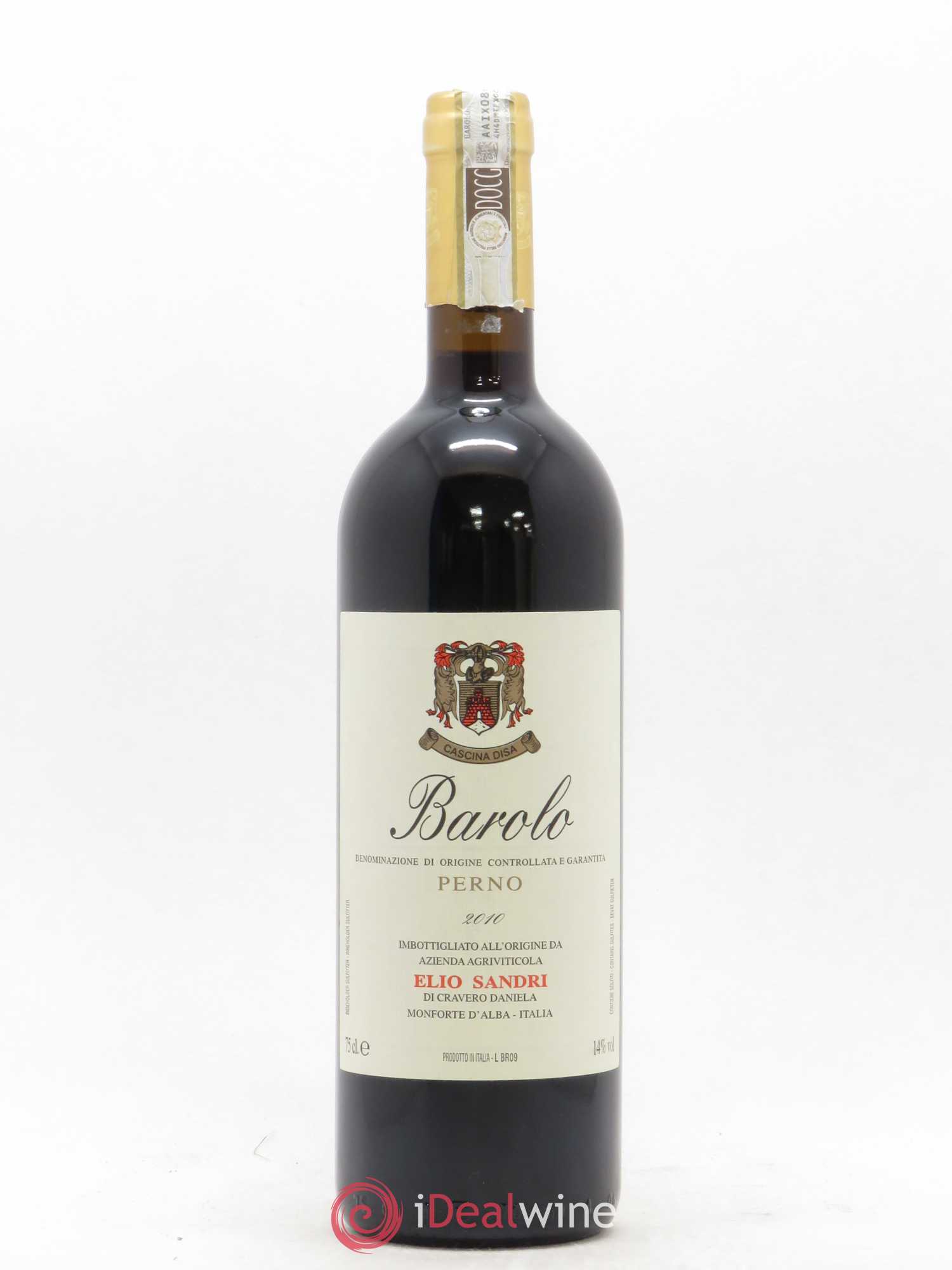 Barolo Elio Sandri Cascina Disa Perno 2010 - Posten von 1 Flasche - 0