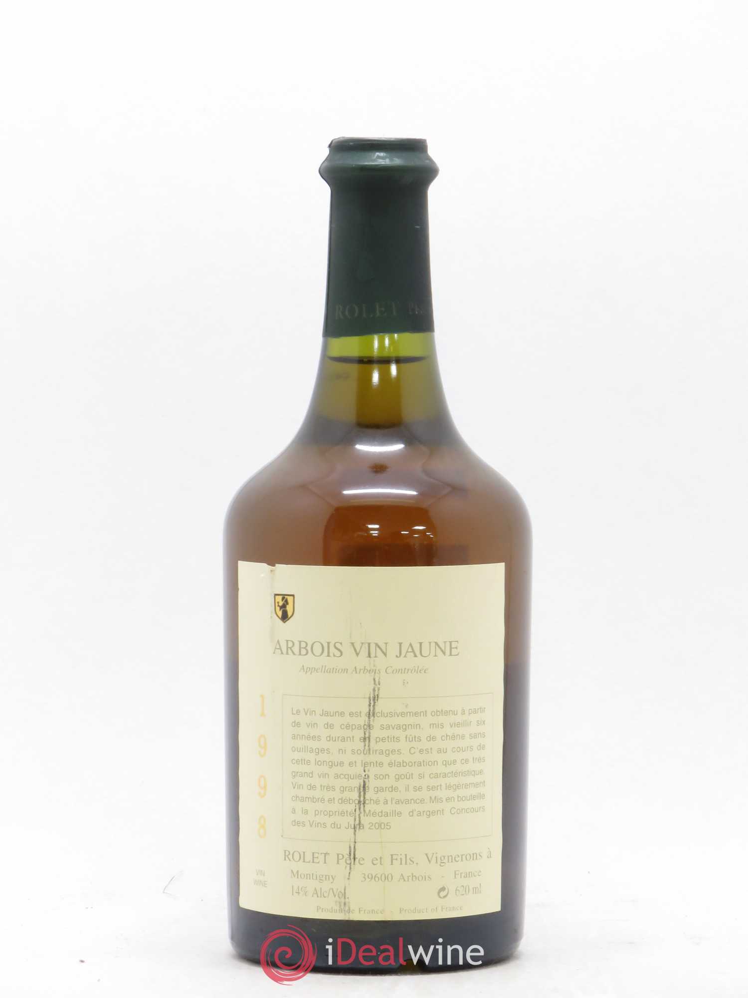 Arbois Vin Jaune Domaine Rolet 1998 - Lot de 1 bouteille - 0