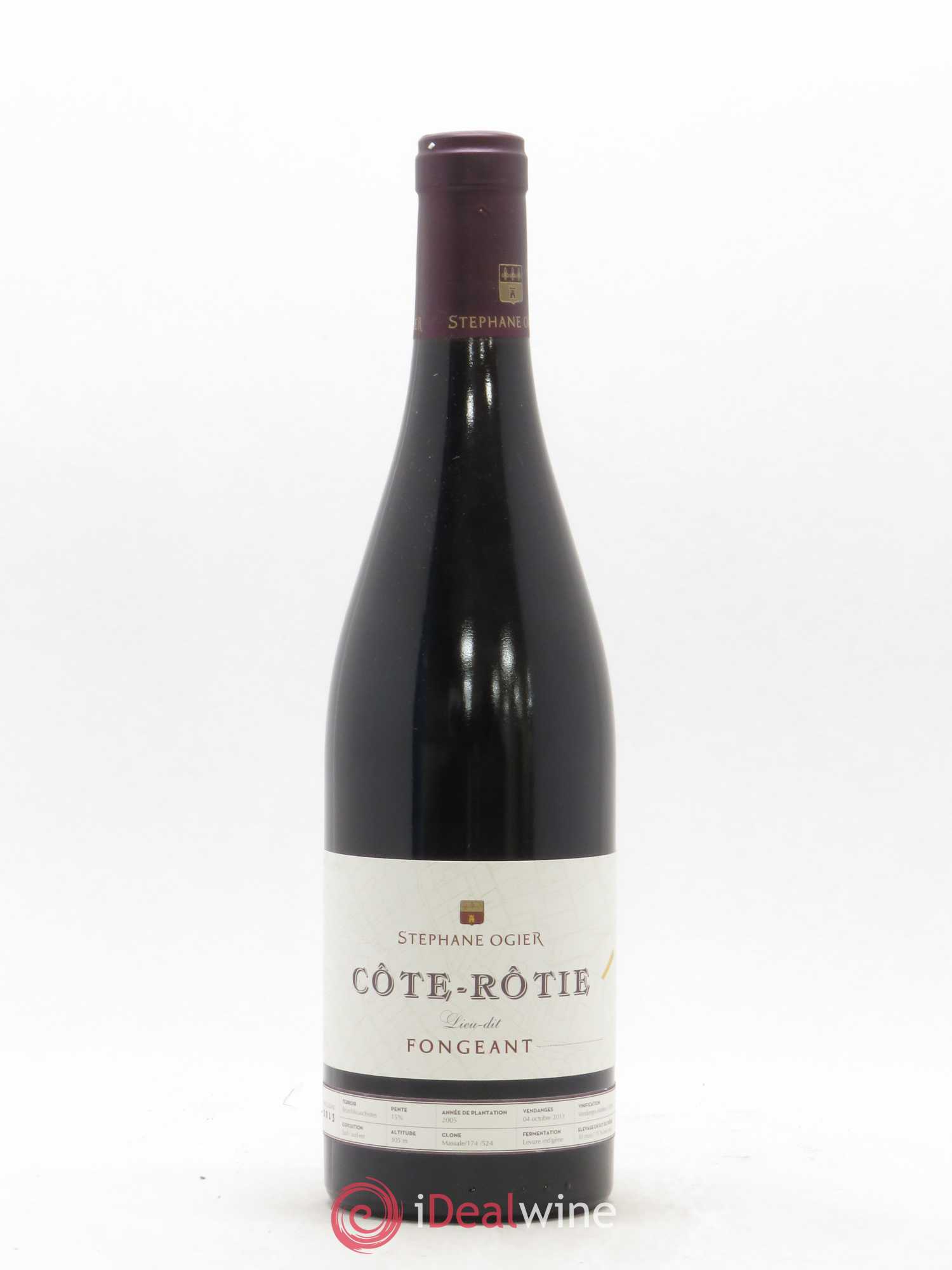 Côte-Rôtie Stephane Ogier Lieu-dit Fongeant 2013 - Posten von 1 Flasche - 0