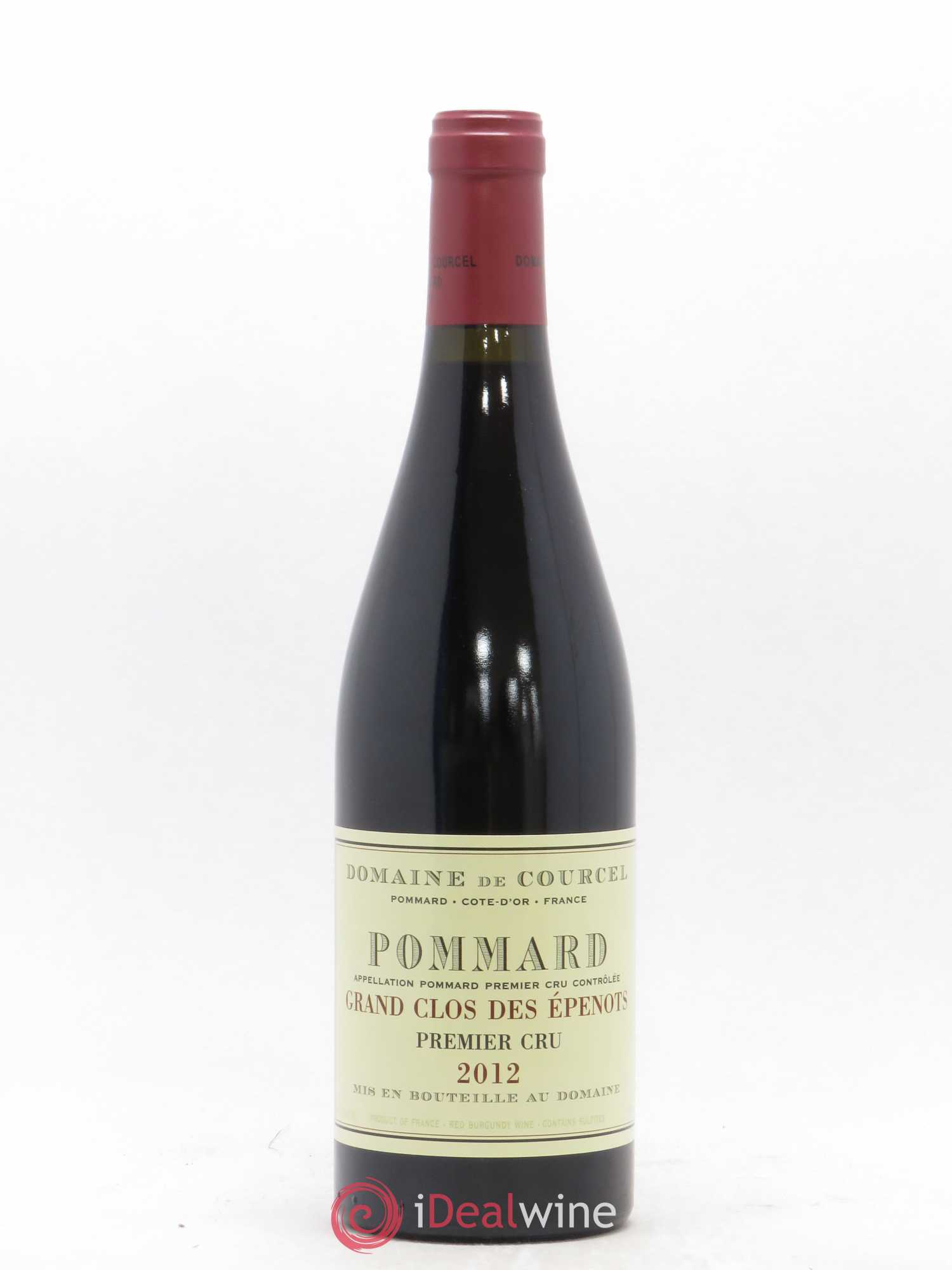 Pommard 1er Cru Grand Clos des Epenots de Courcel (Domaine) 2012 - Lot de 1 bouteille - 0