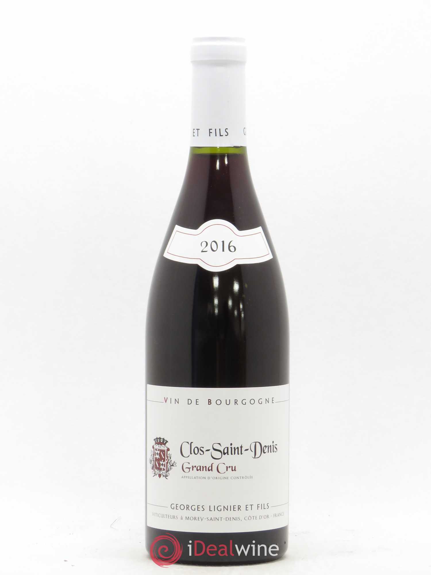 Clos Saint-Denis Grand Cru Georges Lignier (Domaine) 2016 - Lot de 1 bouteille - 0