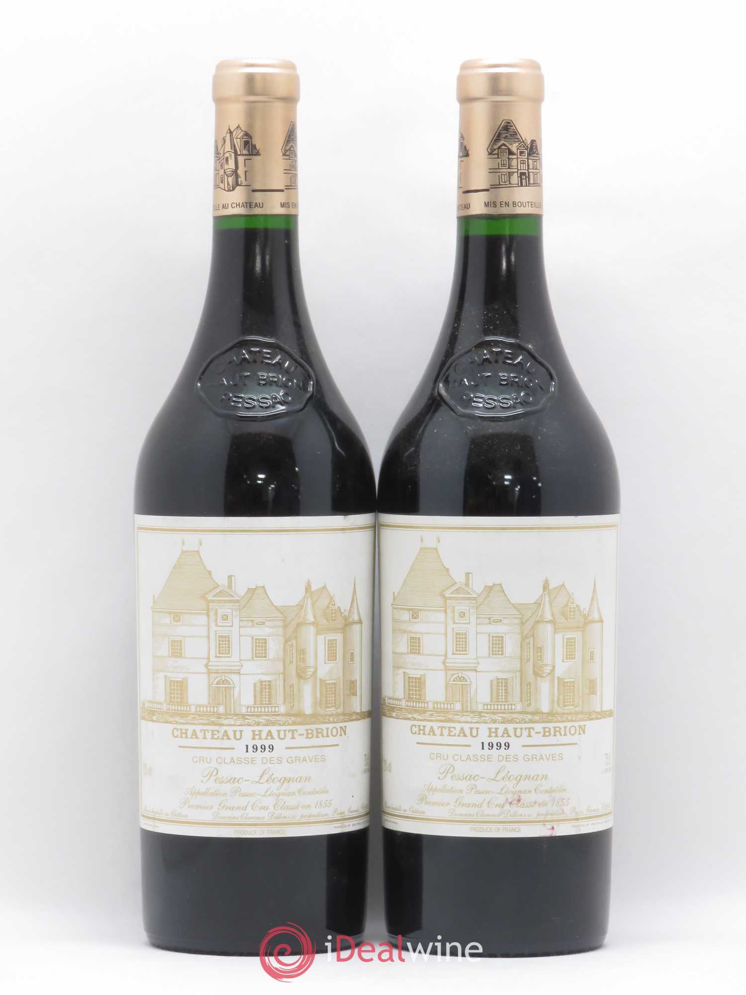 Château Haut Brion 1er Grand Cru Classé 1999 - Lot de 2 bouteilles - 0