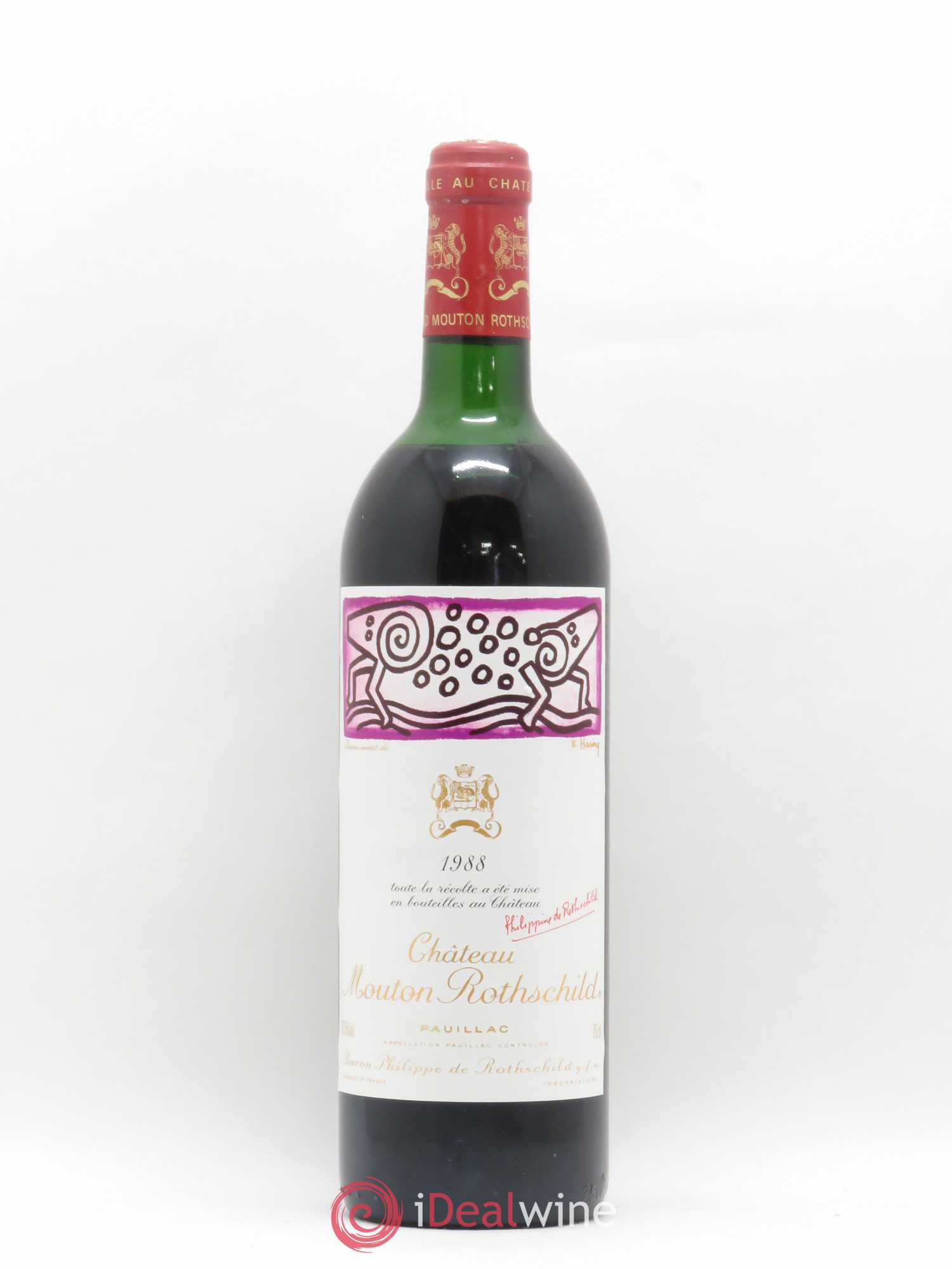 Château Mouton Rothschild 1er Grand Cru Classé 1988 - Lot de 1 bouteille - 0