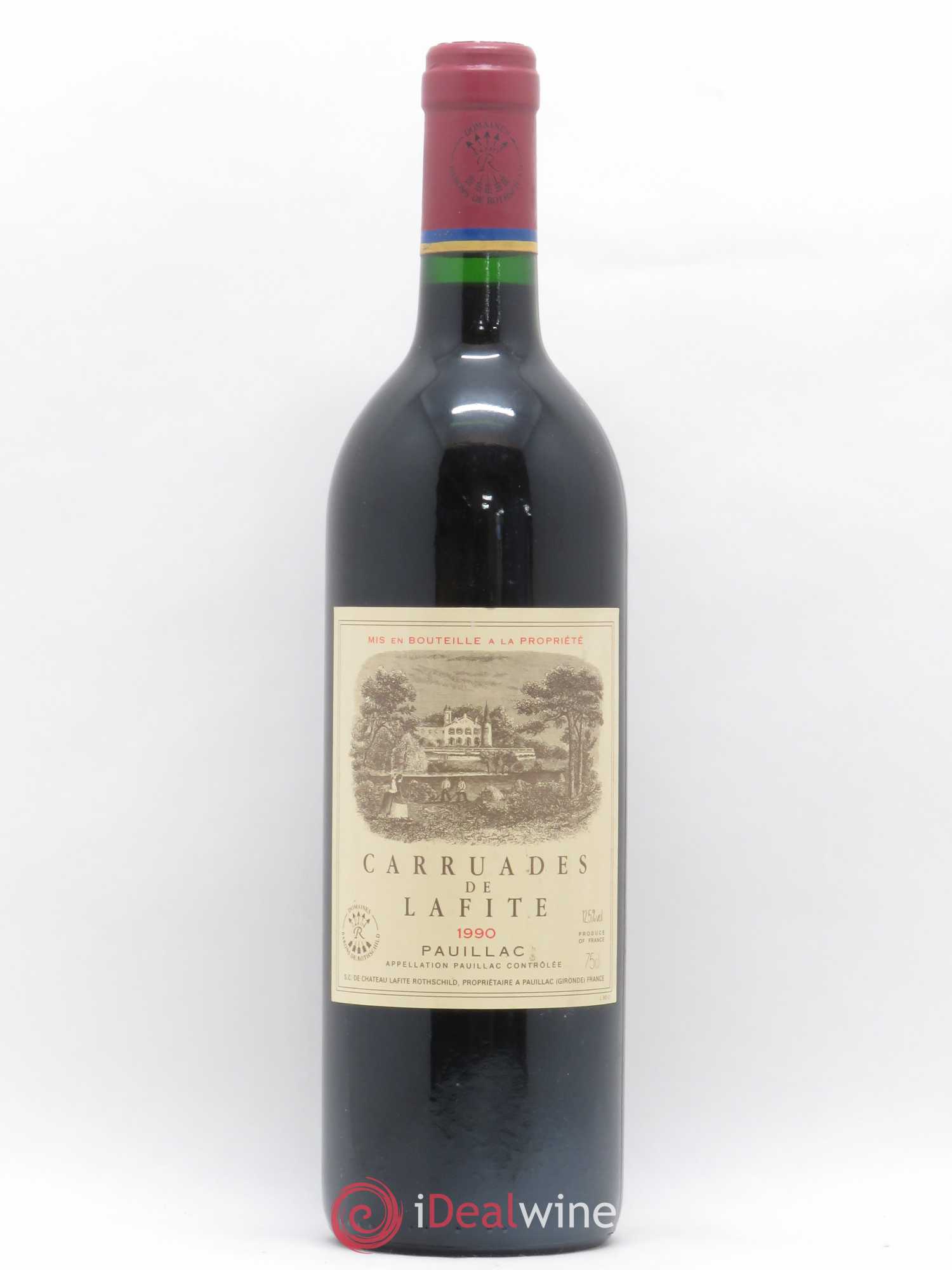 Carruades de Lafite Rothschild Second Vin 1990 - Lot de 1 bouteille - 0
