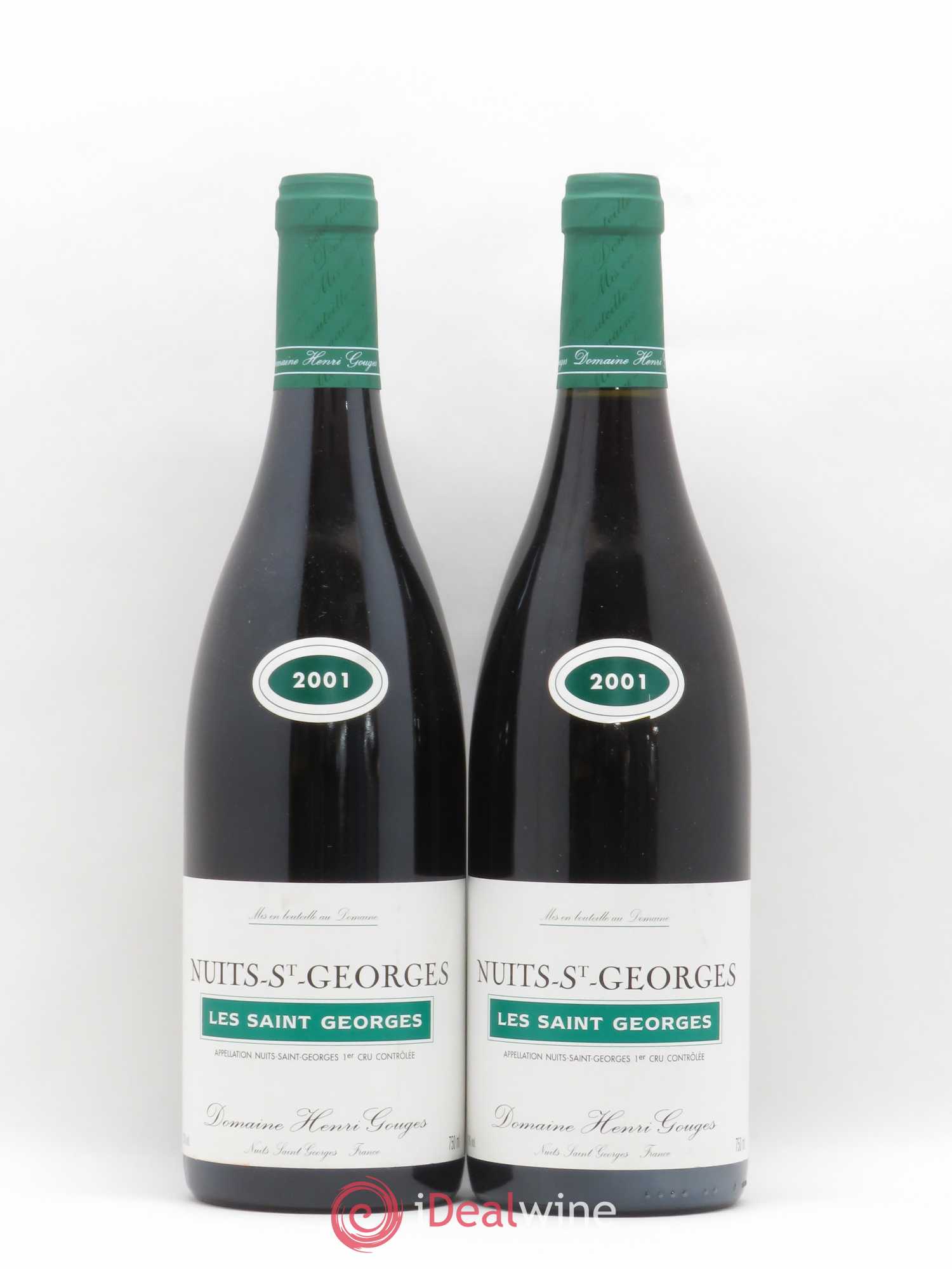 Nuits-Saint-Georges 1er Cru Les Saints Georges Henri Gouges 2001 - Lot de 2 bouteilles - 0