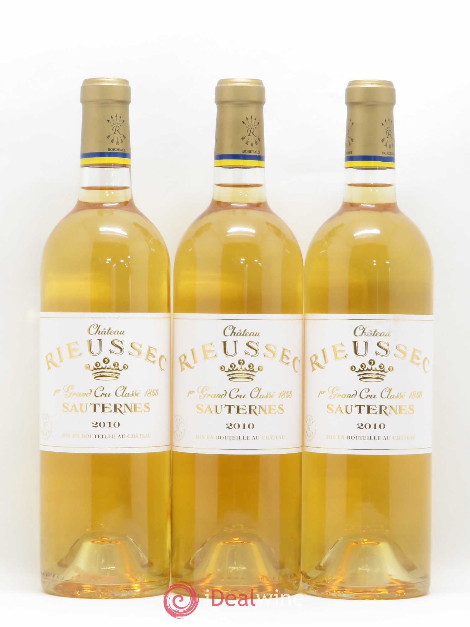 Château Rieussec 1er Grand Cru Classé 2010 - Lotto di 3 bottiglie - 0