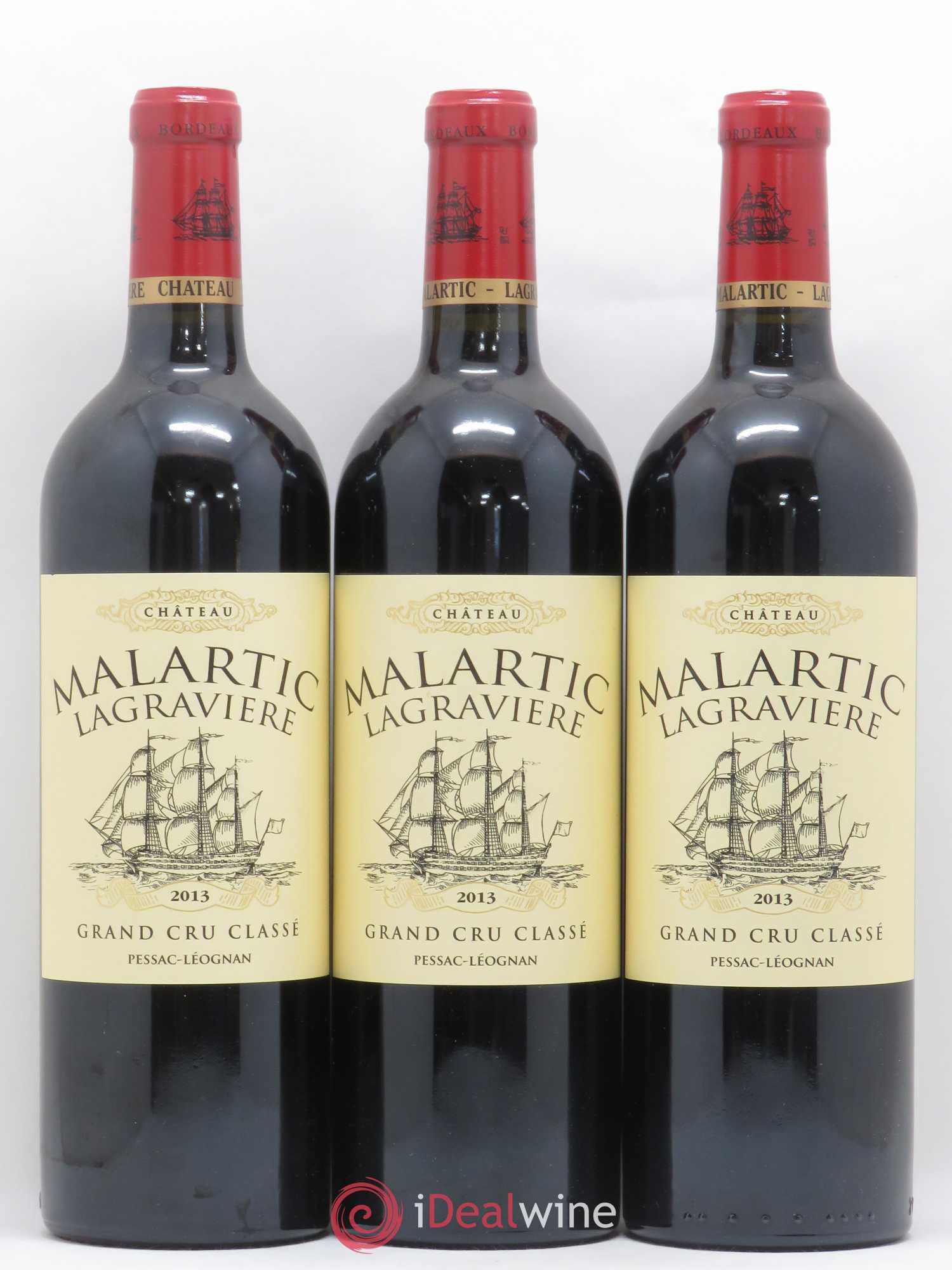 Château Malartic-Lagravière Cru Classé de Graves 2013 - Lot de 3 bouteilles - 0