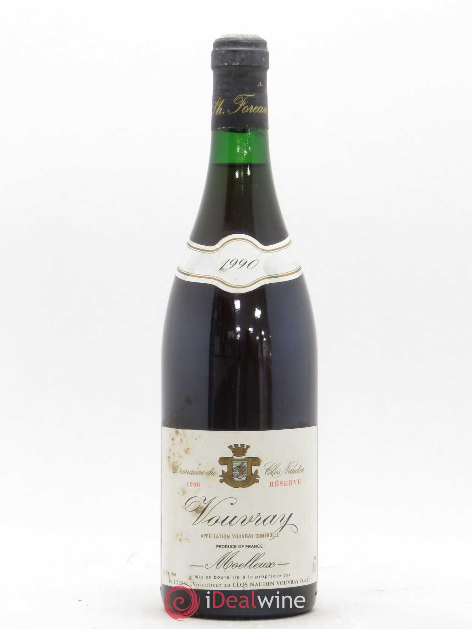 Vouvray Moelleux Réserve Clos Naudin - Philippe Foreau 1990 - Lotto di 1 bottiglia - 0