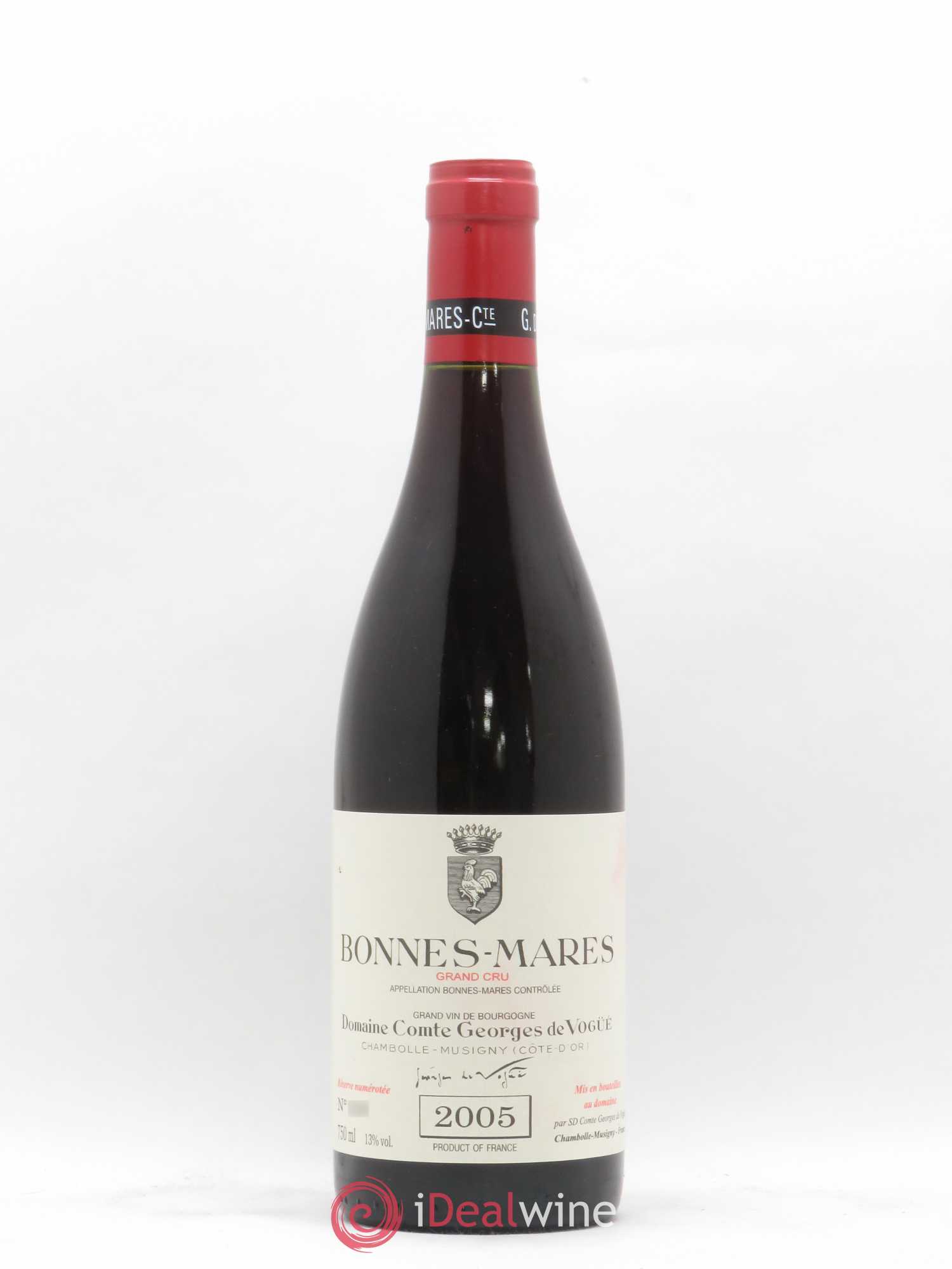 Bonnes-Mares Grand Cru Comte Georges de Vogüé 2005 - Lot de 1 bouteille - 0
