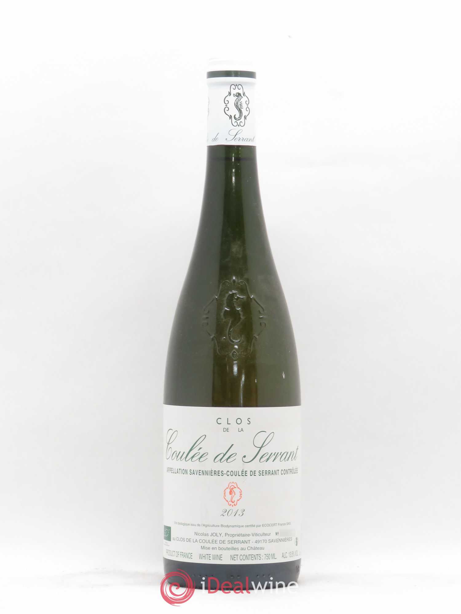 Savennières Clos de la Coulée de Serrant Vignobles de la Coulée de Serrant - Nicolas Joly 2013 - Lot de 1 bouteille - 0