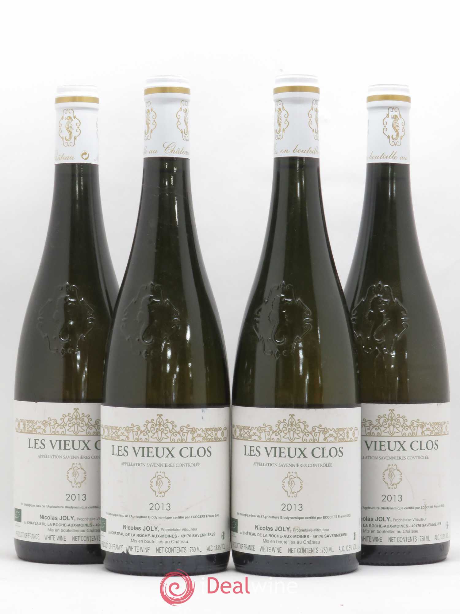 Savennières Les Vieux Clos Vignobles de la Coulée de Serrant - Nicolas Joly 2013 - Lot de 4 bouteilles - 0