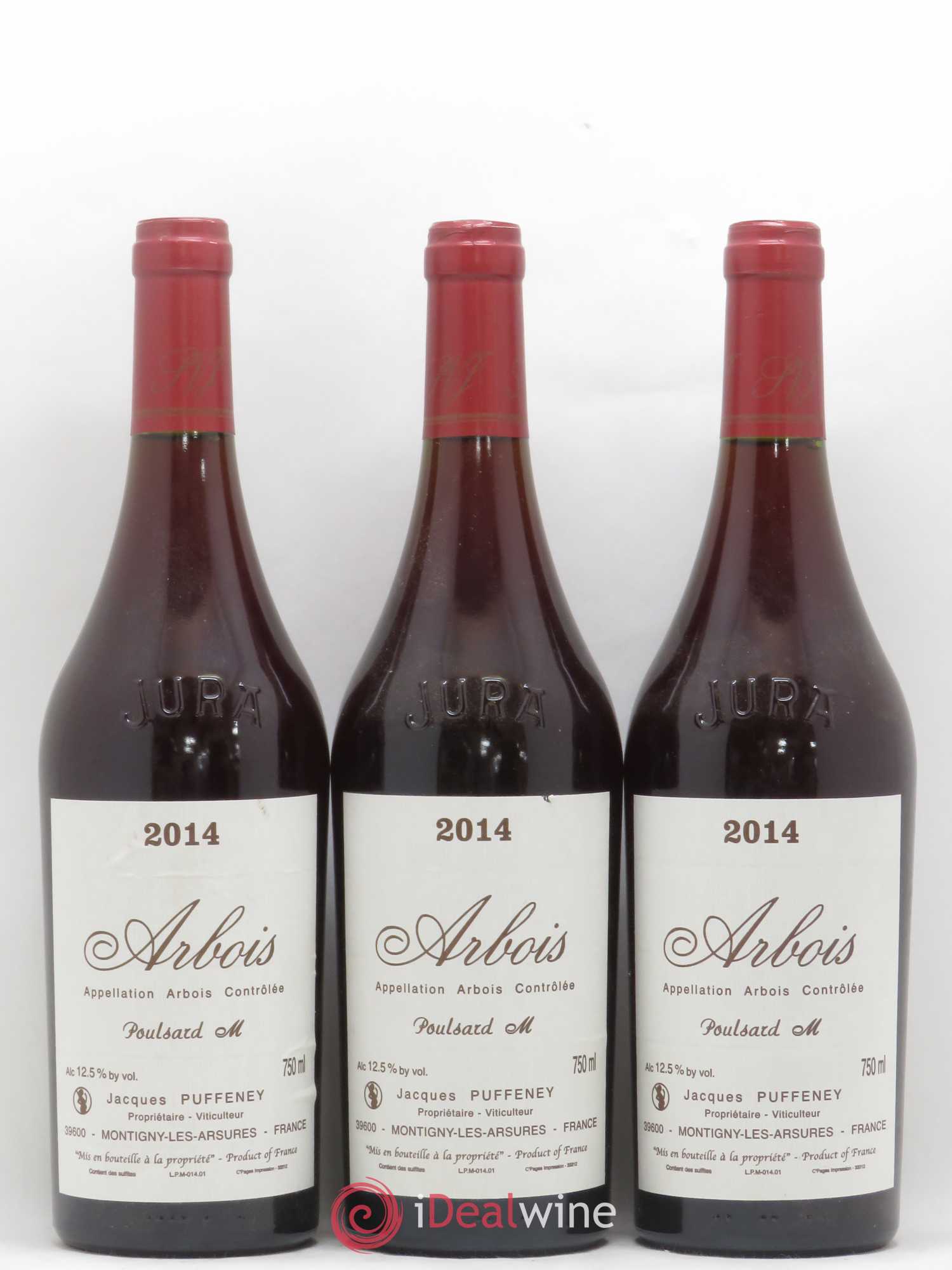 Arbois Poulsard M Jacques Puffeney 2014 - Lot de 3 bouteilles - 0