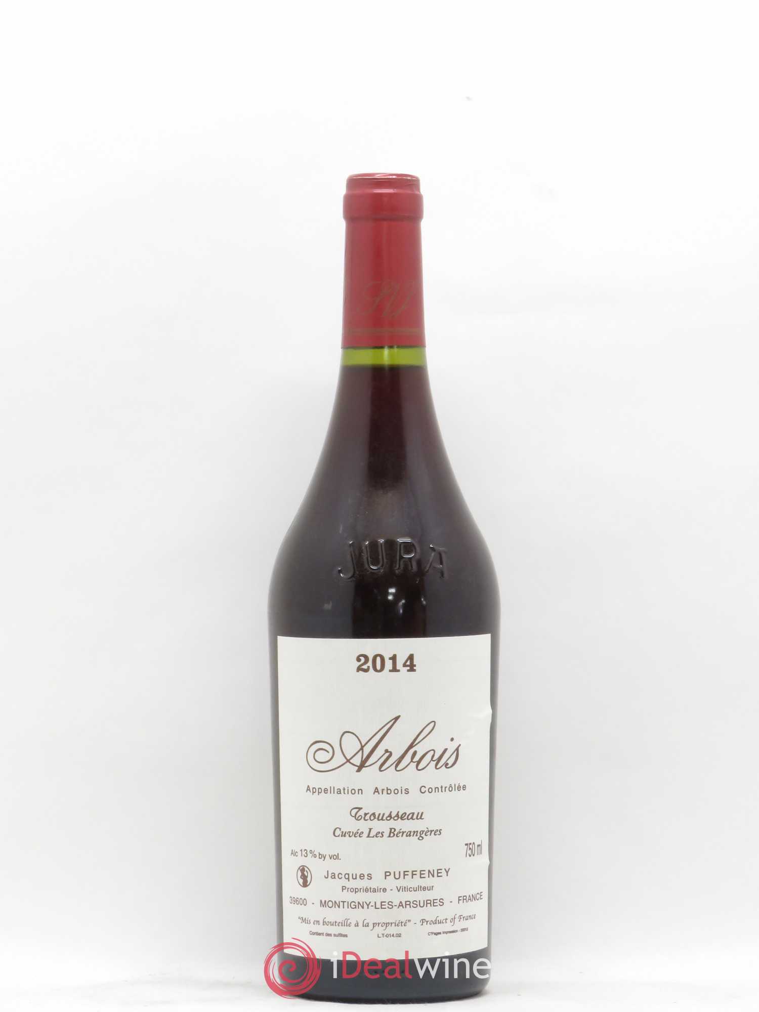 Arbois Trousseau Cuvée Les Bérangères Jacques Puffeney 2014 - Lot de 1 bouteille - 0