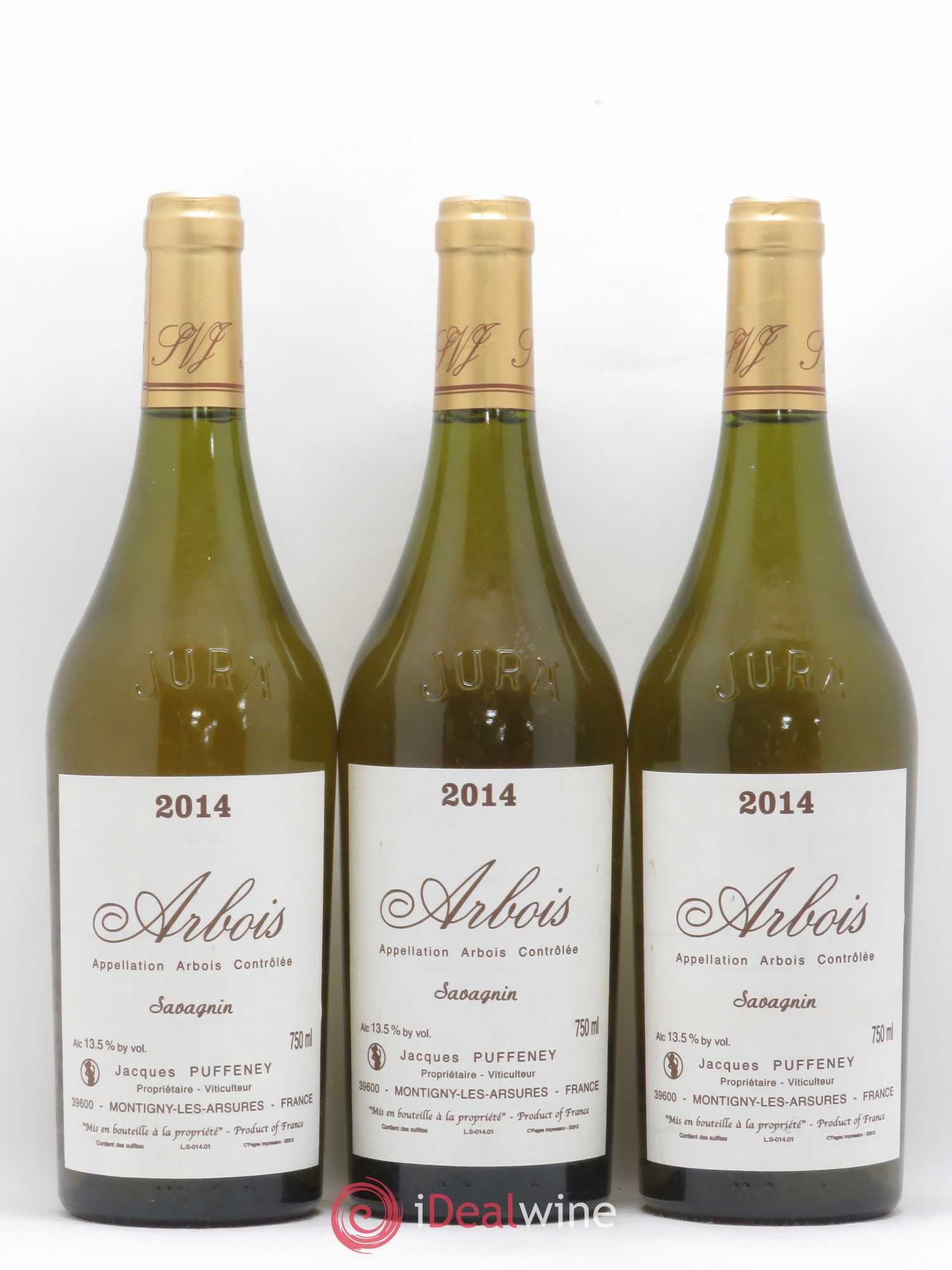 Arbois Savagnin Jacques Puffeney 2014 - Lot de 3 bouteilles - 0