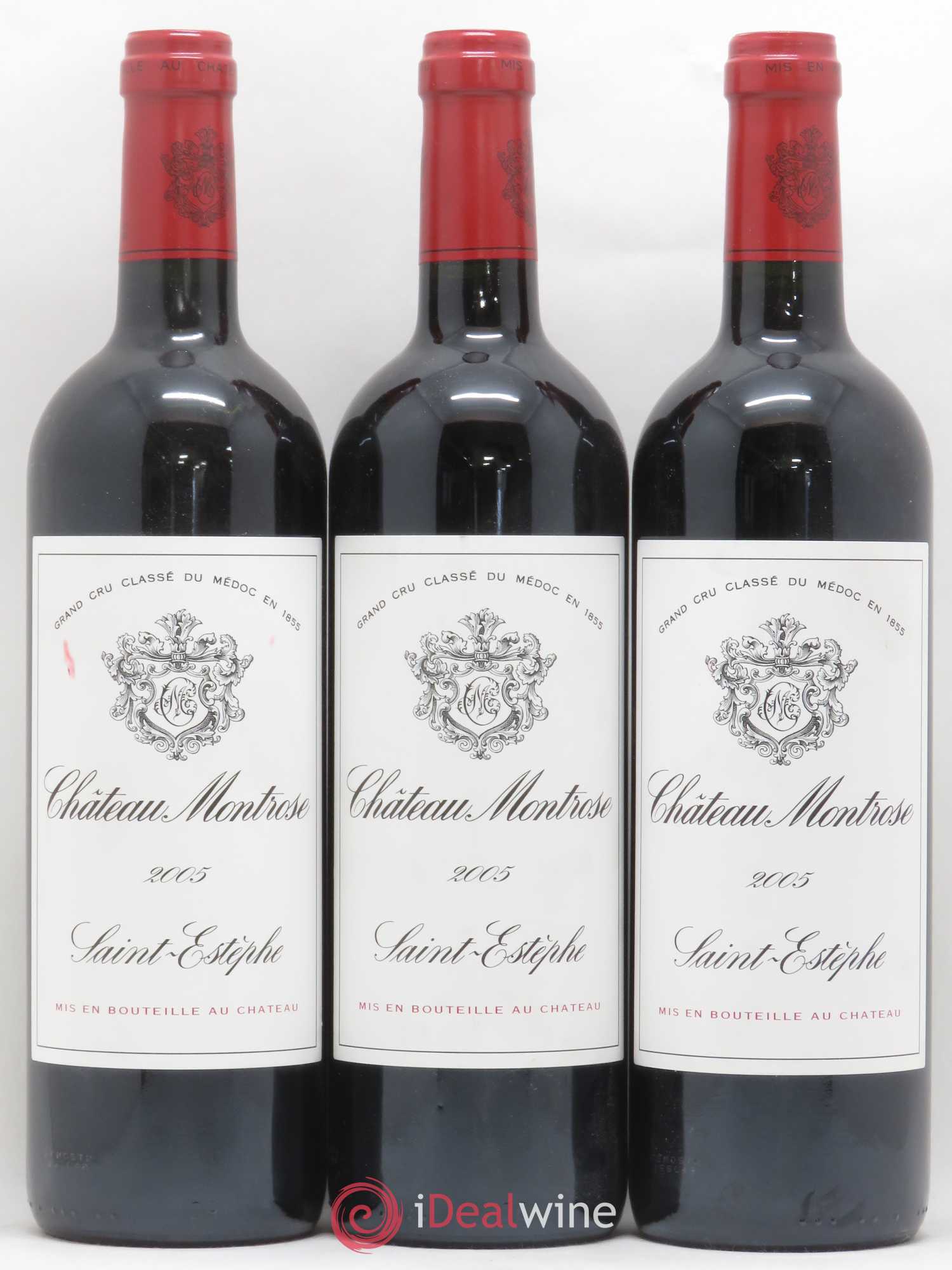 Château Montrose 2ème Grand Cru Classé 2005 - Lot de 3 bouteilles - 0
