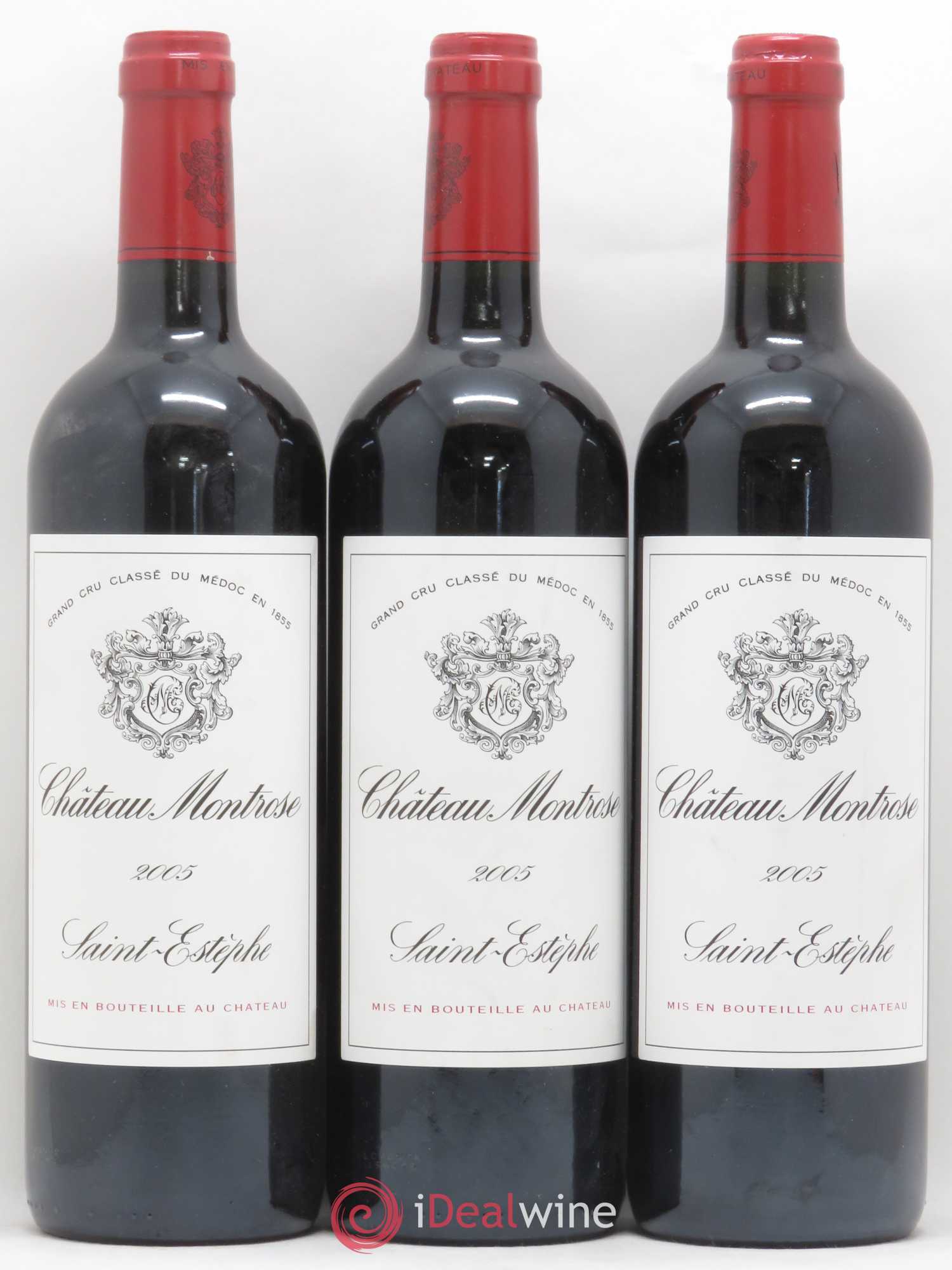 Château Montrose 2ème Grand Cru Classé 2005 - Lot de 3 bouteilles - 0