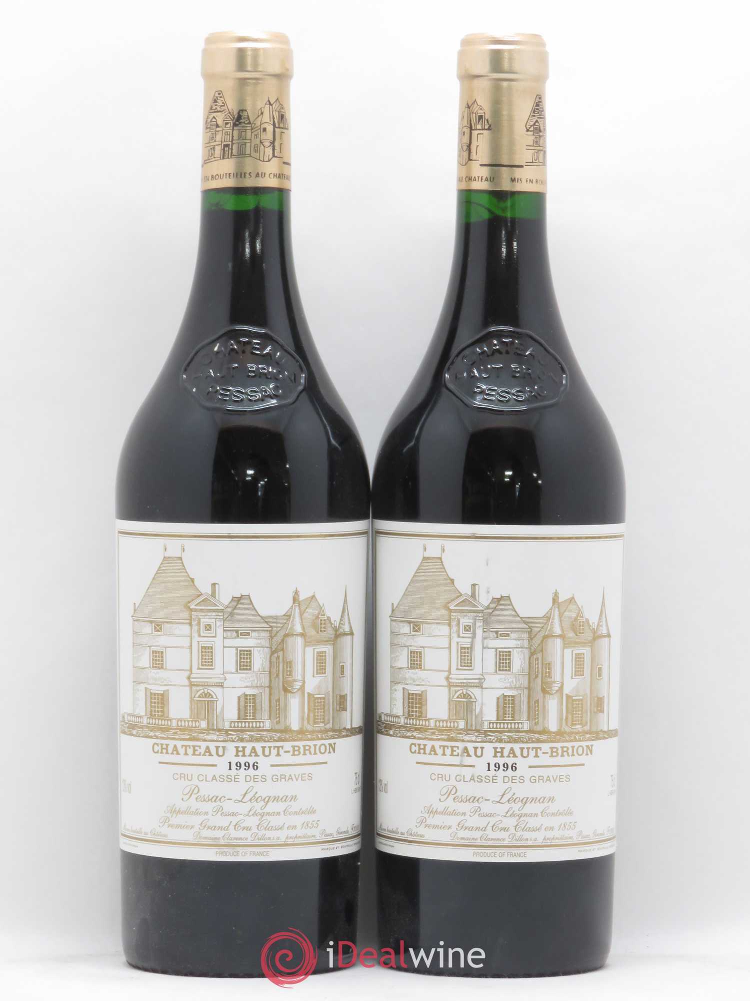 Château Haut Brion 1er Grand Cru Classé 1996 - Lot de 2 bouteilles - 0