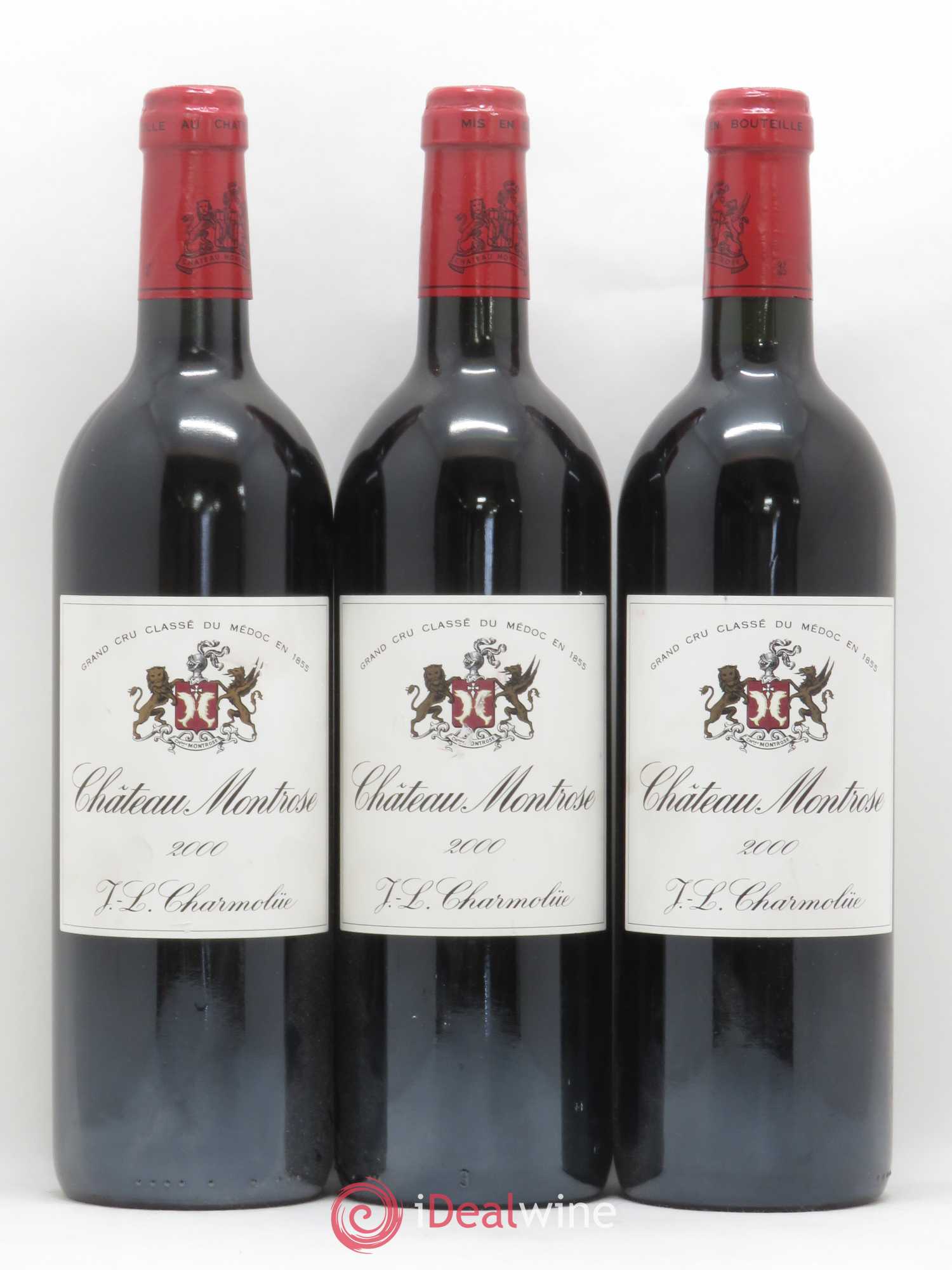 Château Montrose 2ème Grand Cru Classé 2000 - Lot de 3 bouteilles - 0