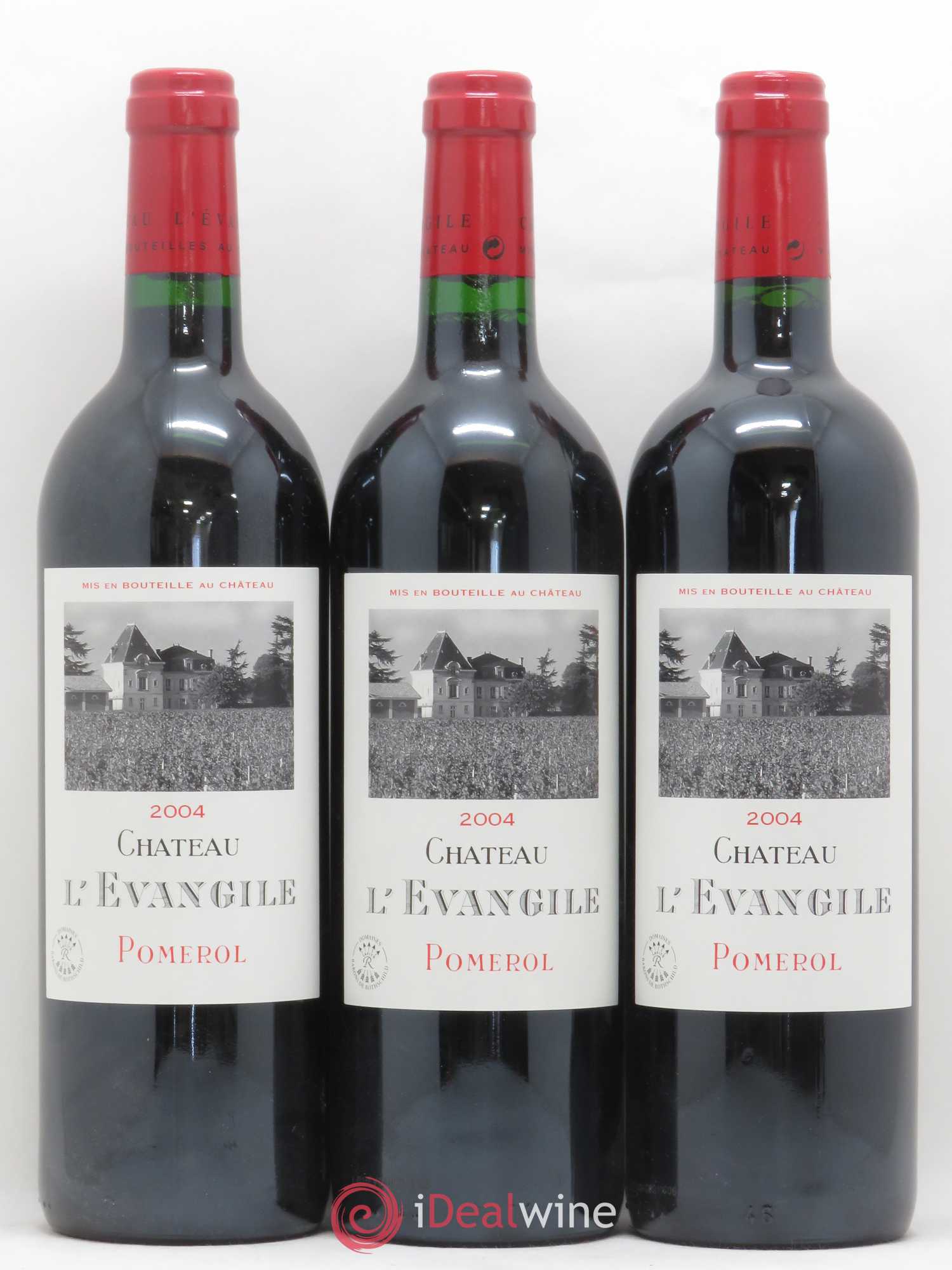 Château l' Évangile 2004 - Lot de 3 bouteilles - 0