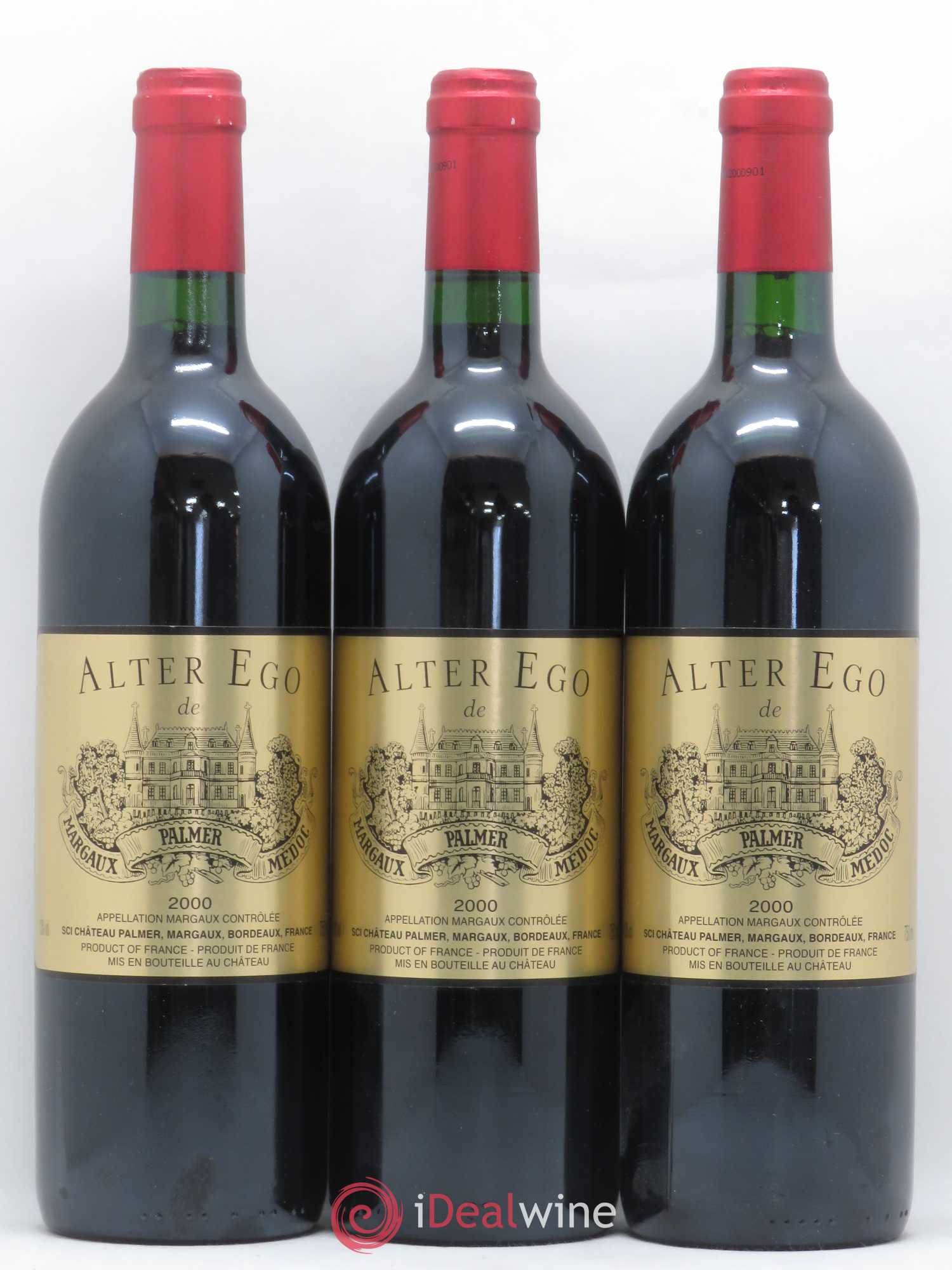 Alter Ego de Palmer Second Vin 2000 - Lot de 3 bouteilles - 0
