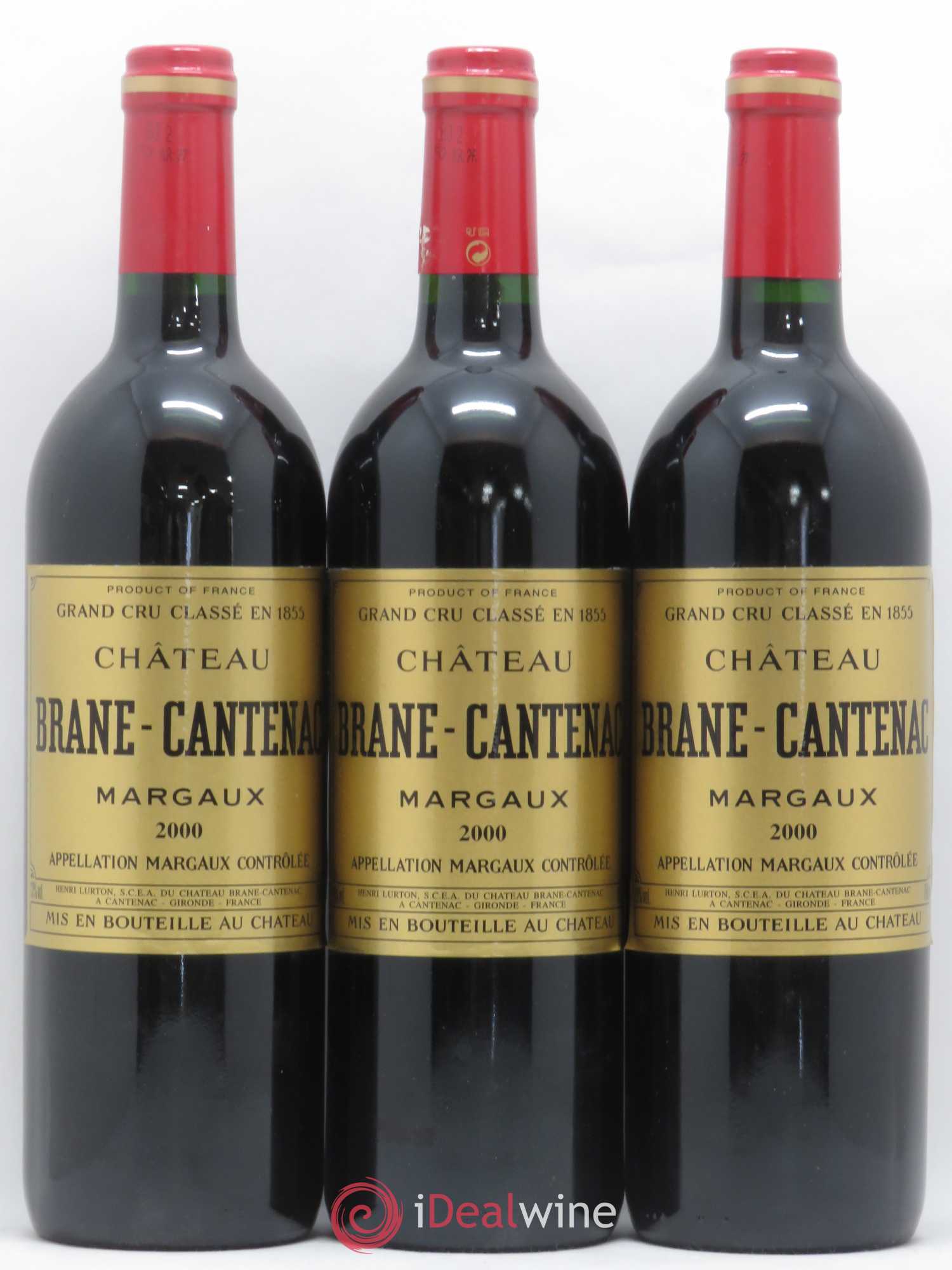 Château Brane Cantenac 2ème Grand Cru Classé 2000 - Lot de 6 bouteilles - 1