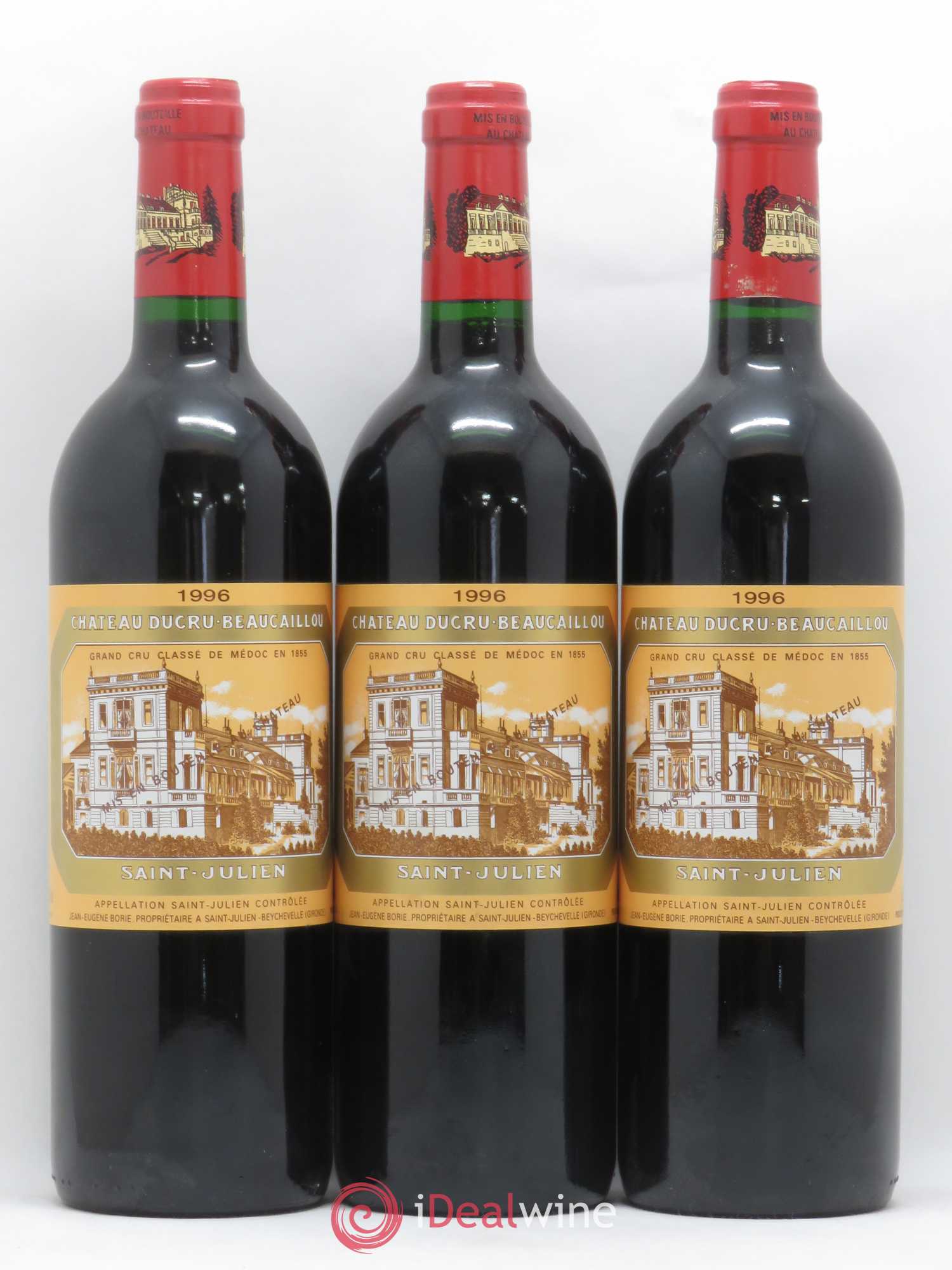 Château Ducru Beaucaillou 2ème Grand Cru Classé 1996 - Lot de 3 bouteilles - 0