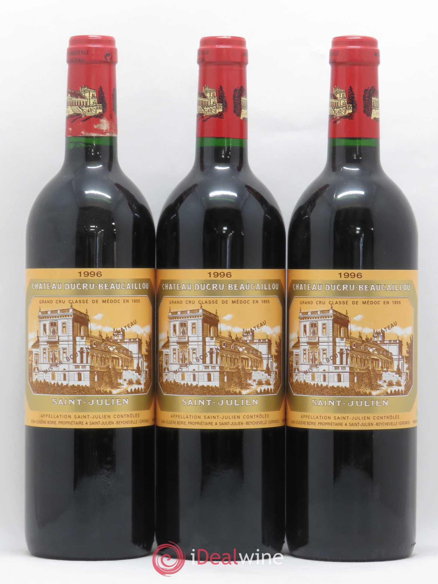Château Ducru Beaucaillou 2ème Grand Cru Classé 1996 - Lot de 3 bouteilles - 0