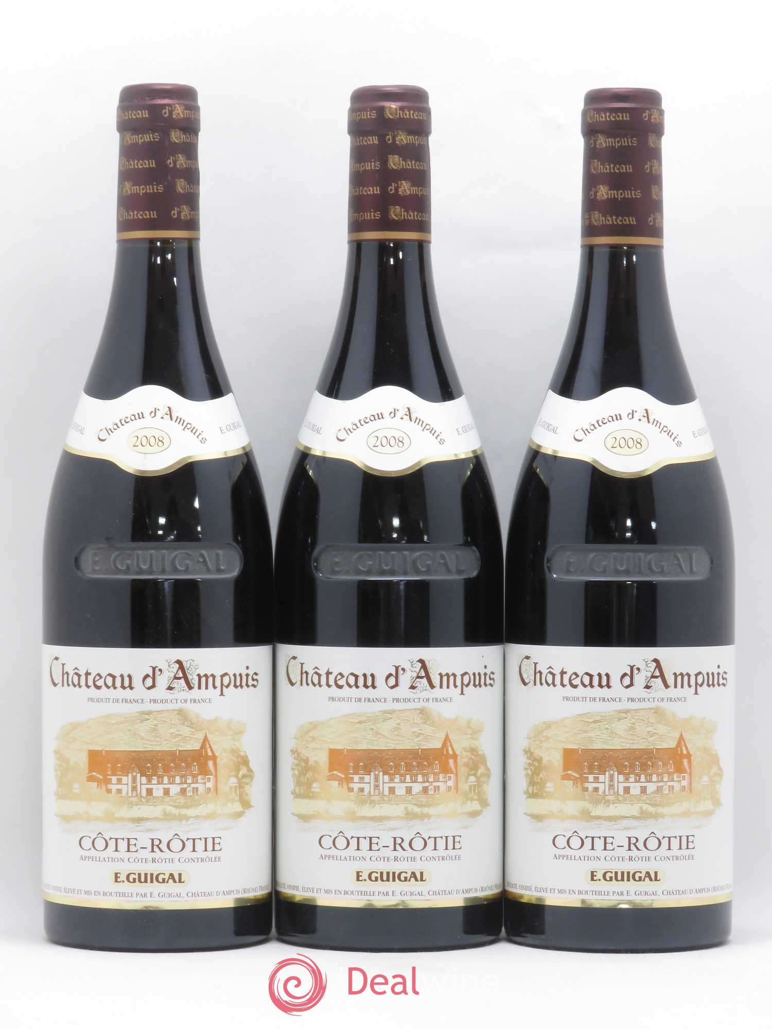 Côte-Rôtie Château d'Ampuis Guigal 2008 - Lot de 3 bouteilles - 0