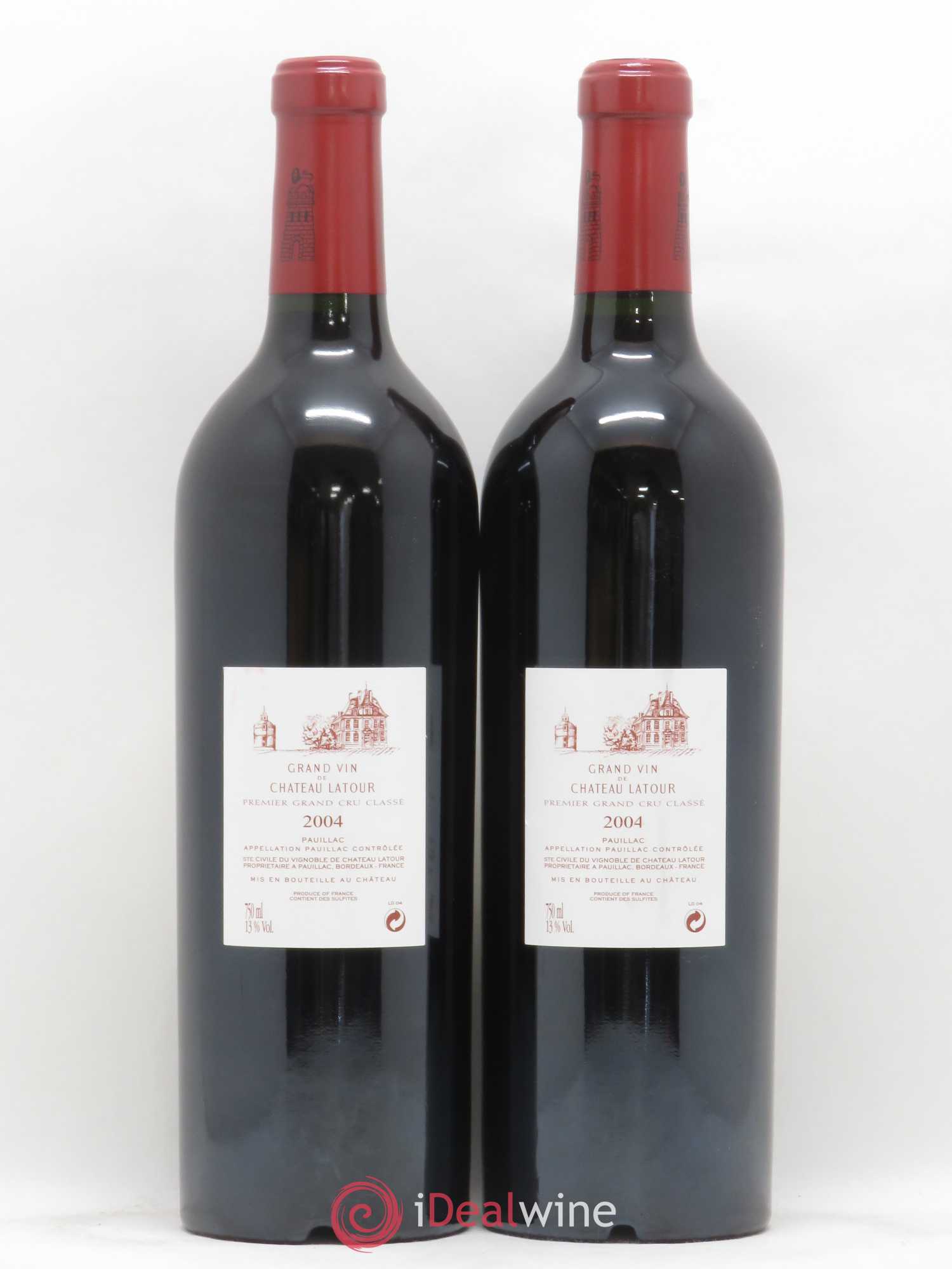 Château Latour 1er Grand Cru Classé 2004 - Lot de 2 bouteilles - 1