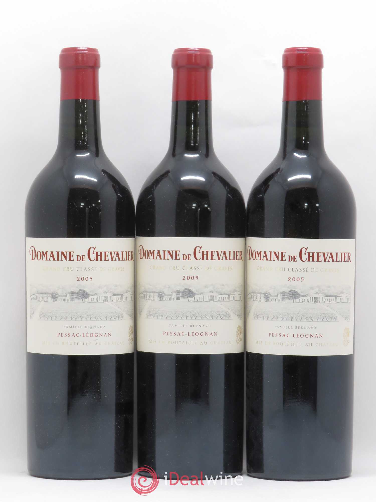 Domaine de Chevalier Cru Classé de Graves 2005 - Lot de 3 bouteilles - 0