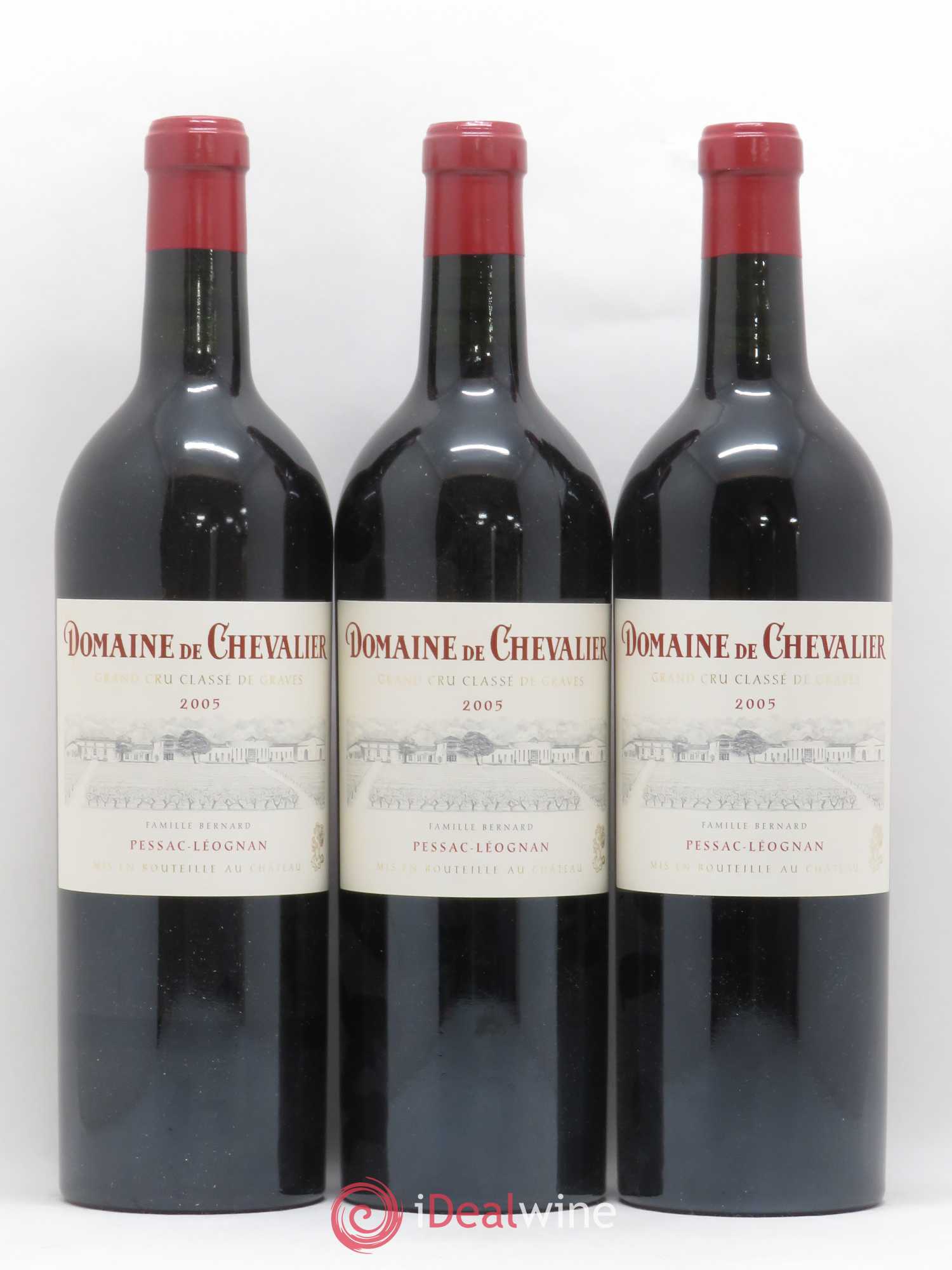 Domaine de Chevalier Cru Classé de Graves 2005 - Lot de 3 bouteilles - 0