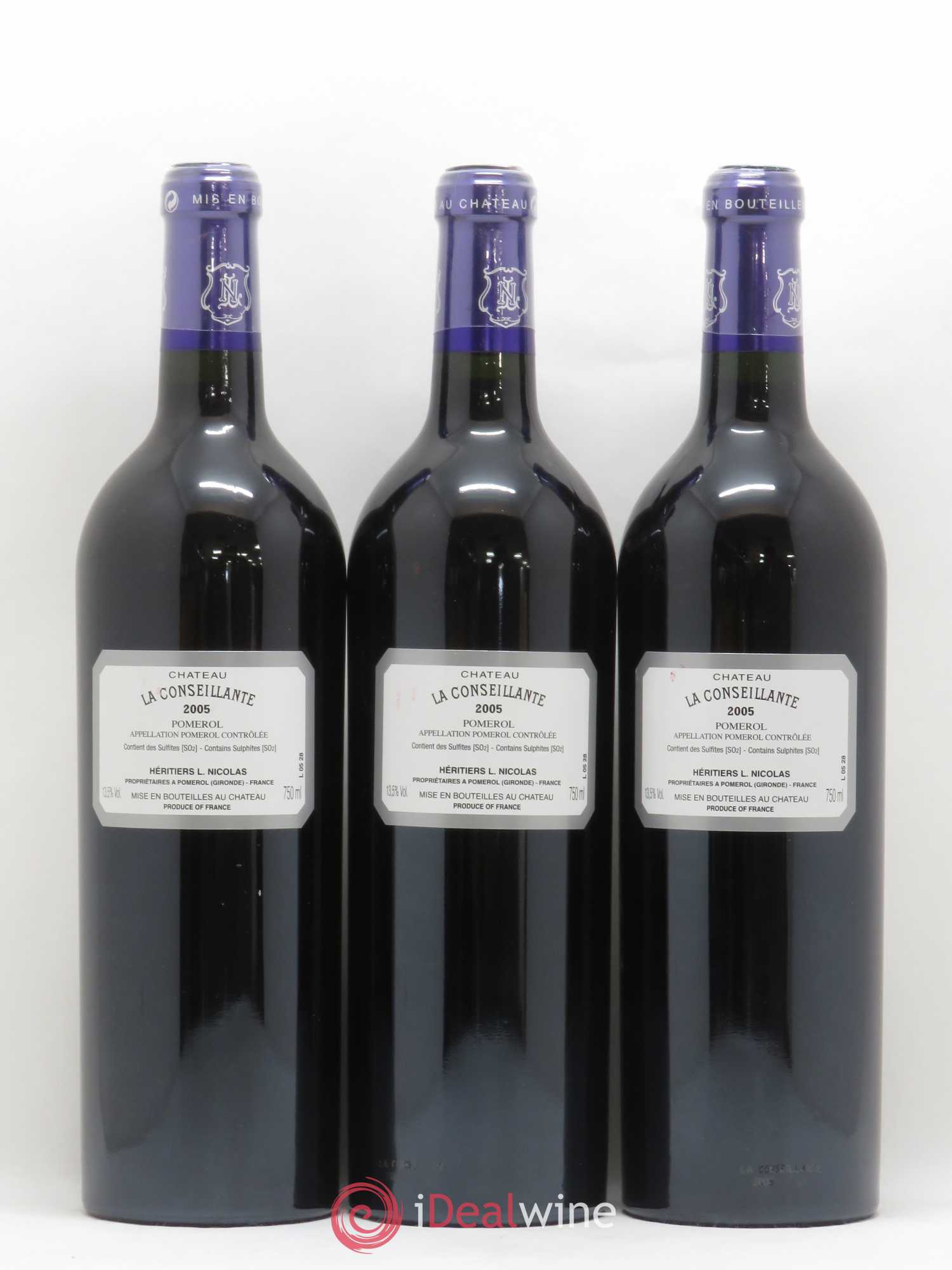 Château la Conseillante 2005 - Lot de 3 bouteilles - 1