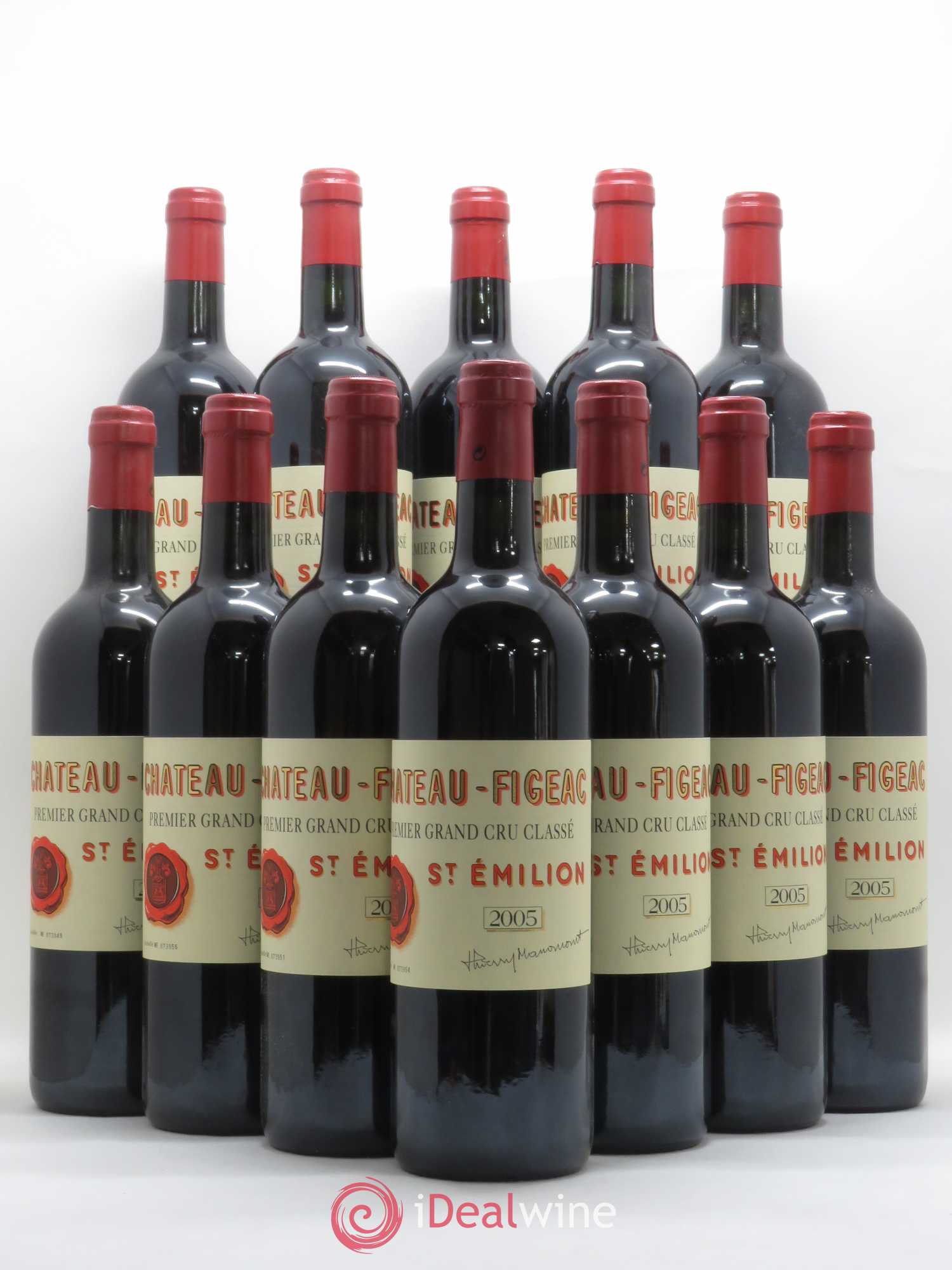 Château Figeac 1er Grand Cru Classé A 2005 - Lot de 12 bouteilles - 0