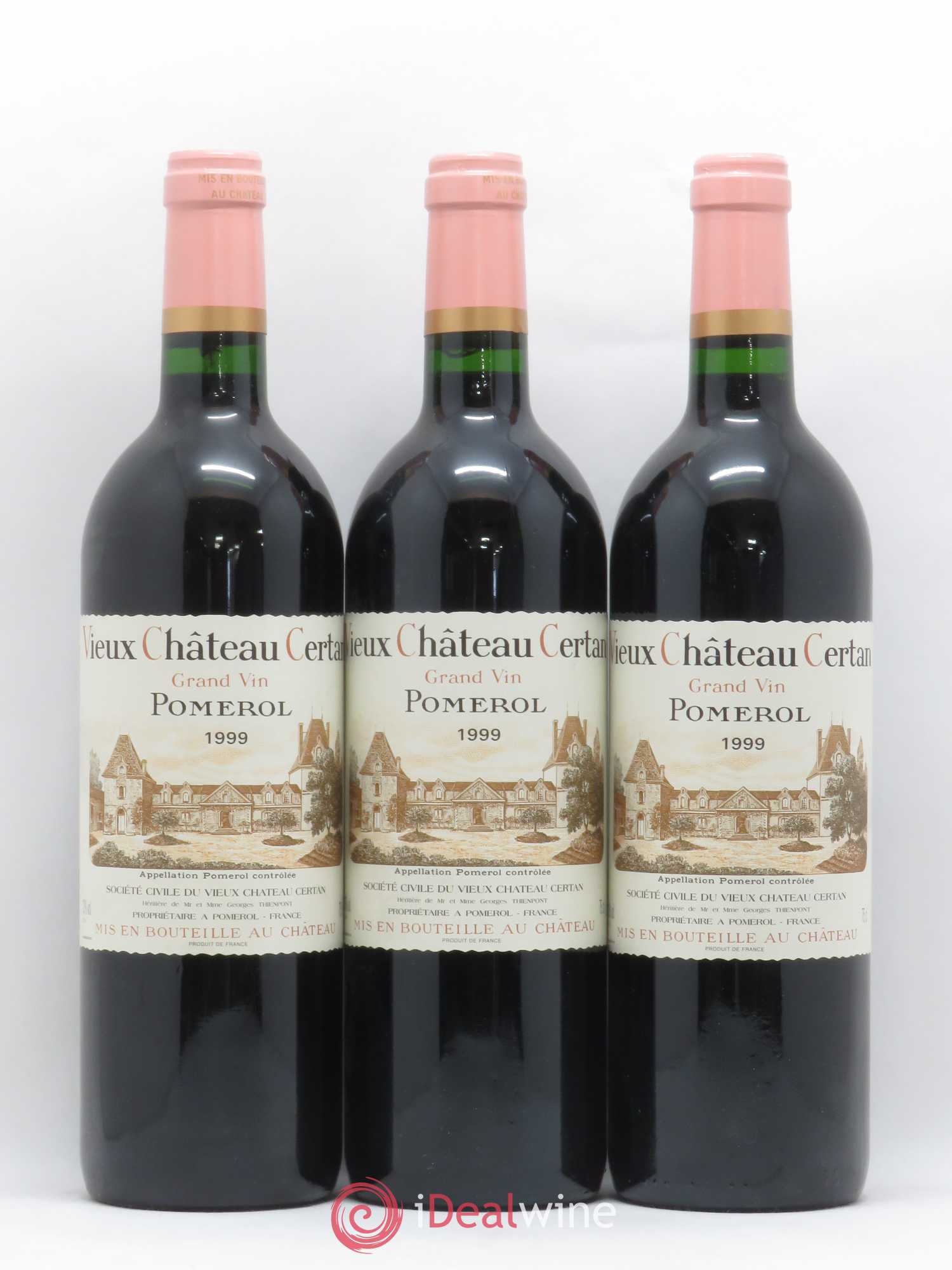 Vieux Château Certan 1999 - Lot de 3 bouteilles - 0