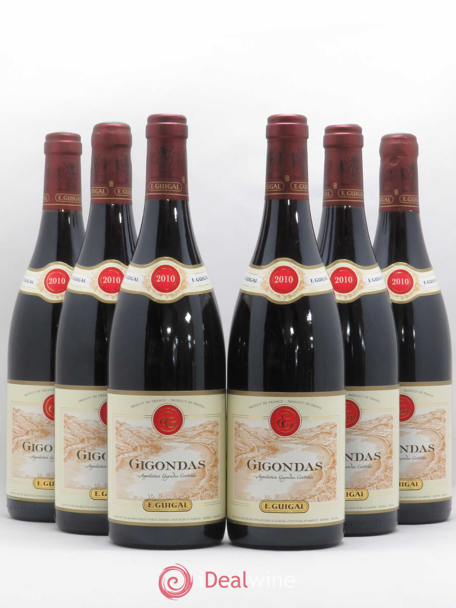Gigondas Guigal 2010 - Lot de 6 bouteilles - 0