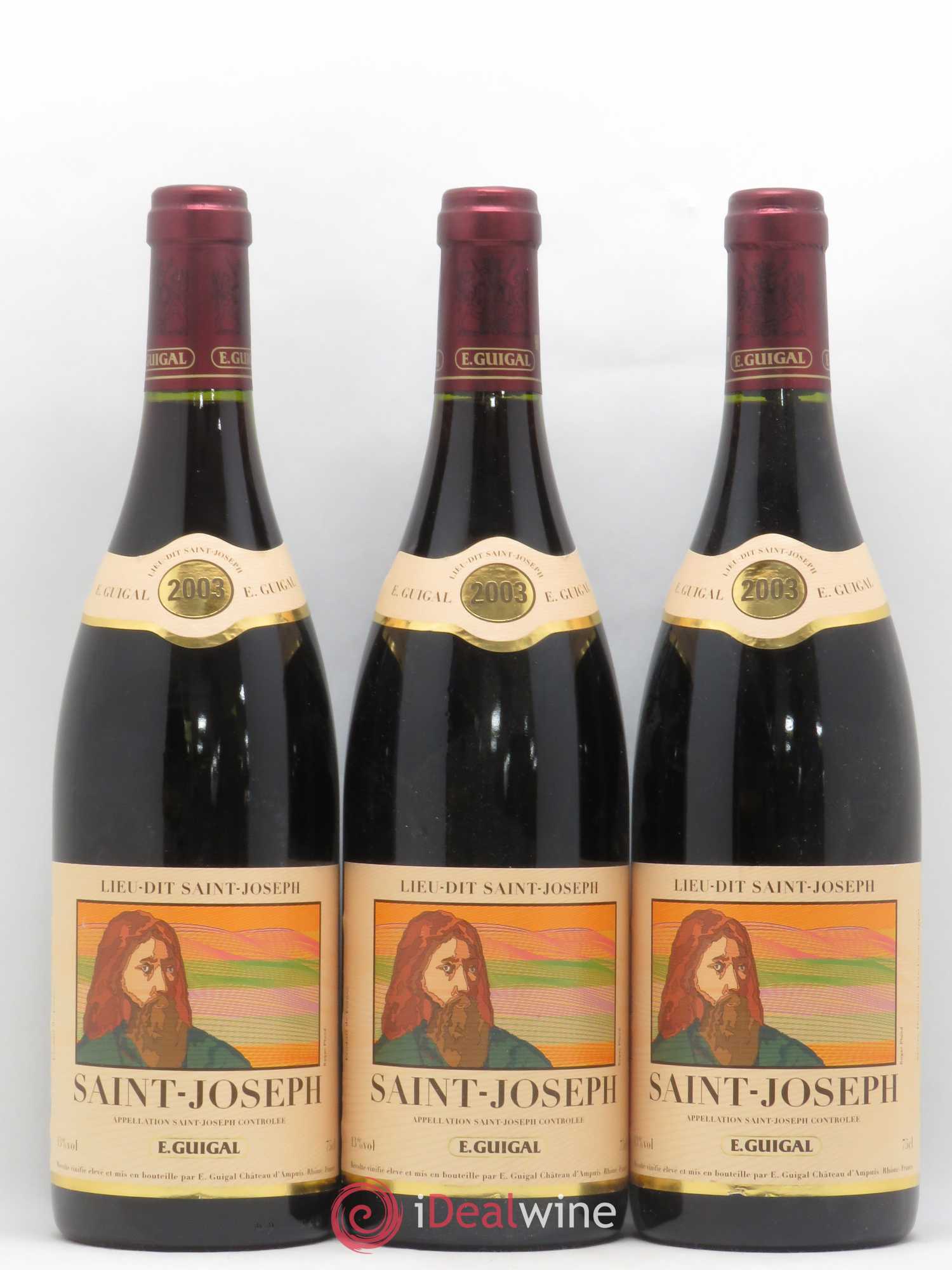 Saint-Joseph Lieu-dit Saint-Joseph Guigal 2003 - Lot de 3 bouteilles - 0